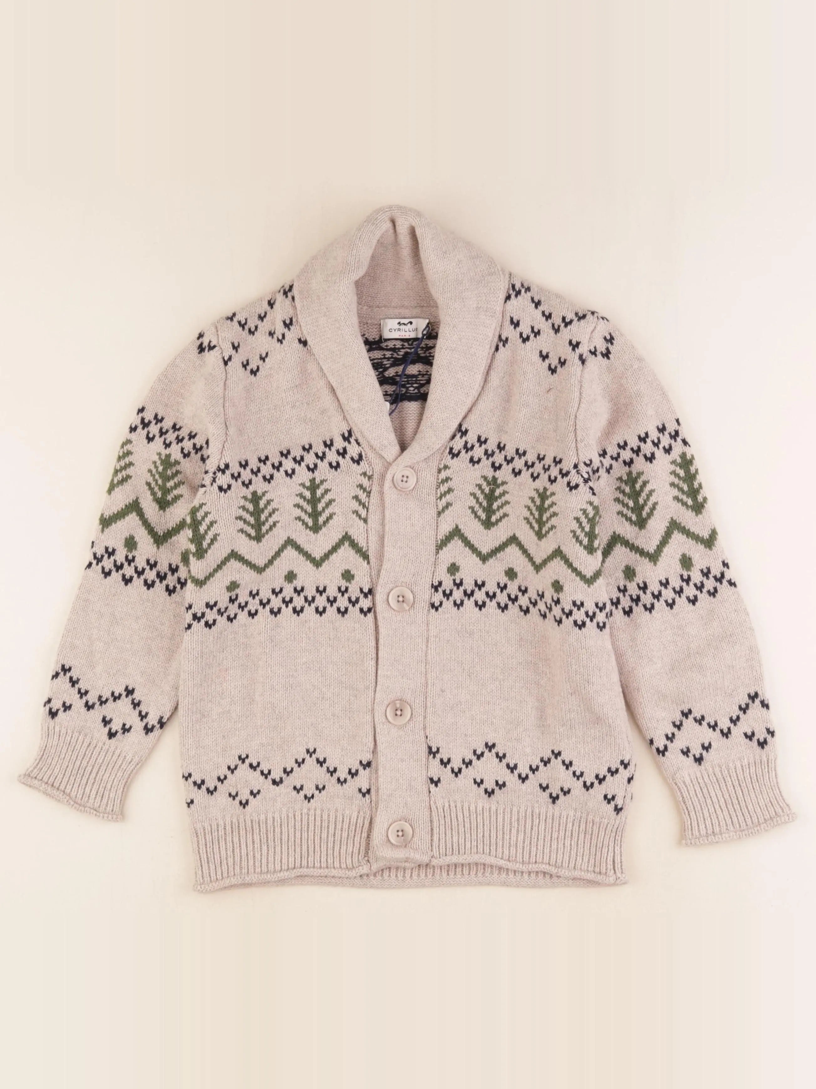 Cyrillus - gilet beige - 8 ans