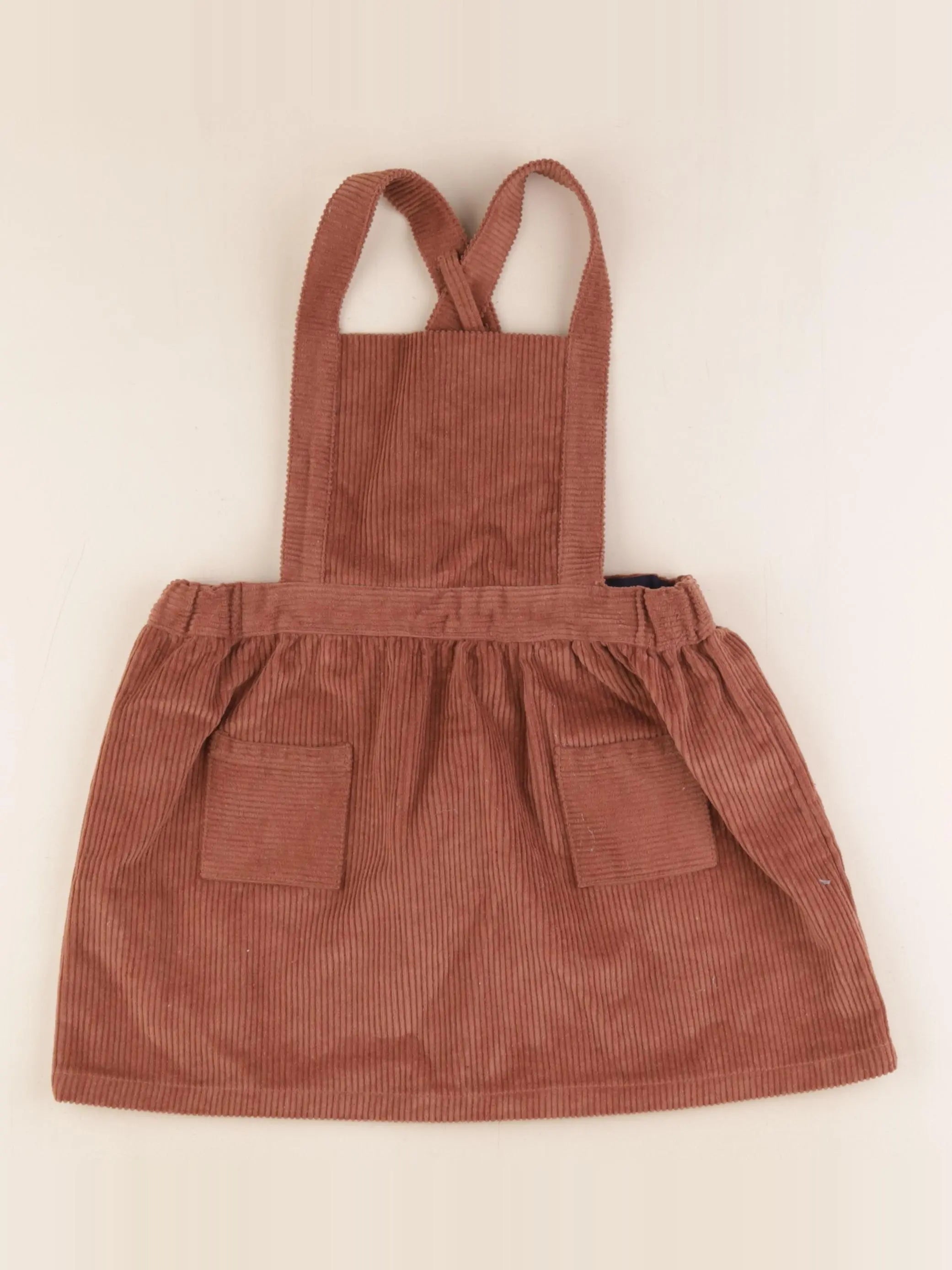 Petit Bateau - robe marron - 36 mois