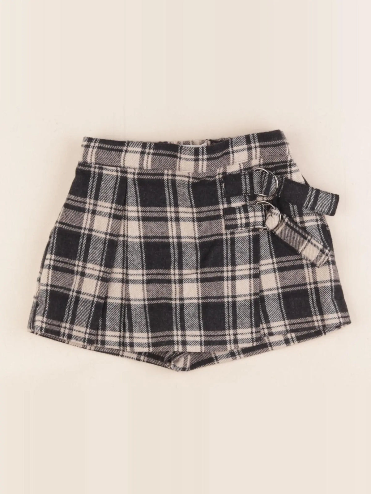 Zara - jupe short noir, beige - 3 ans