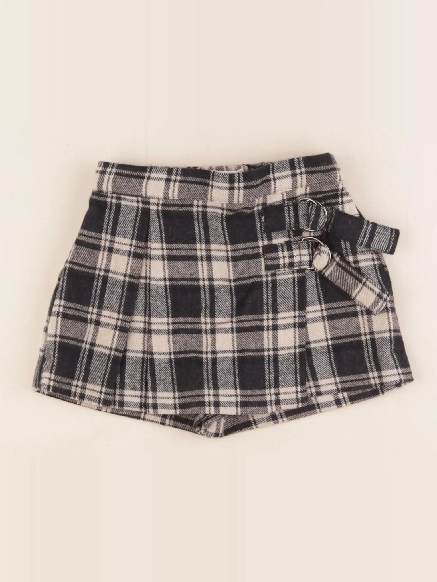 Zara - jupe short noir, beige - 3 ans