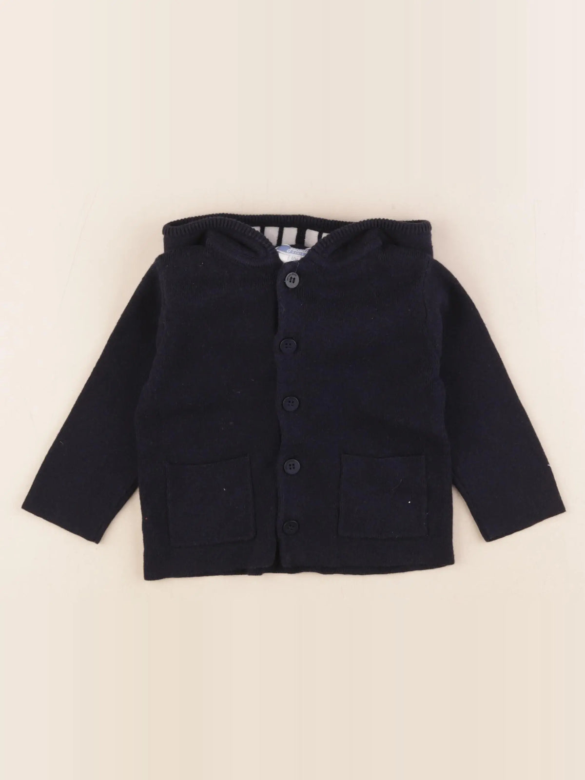 Jacadi - gilet bleu - 12 mois