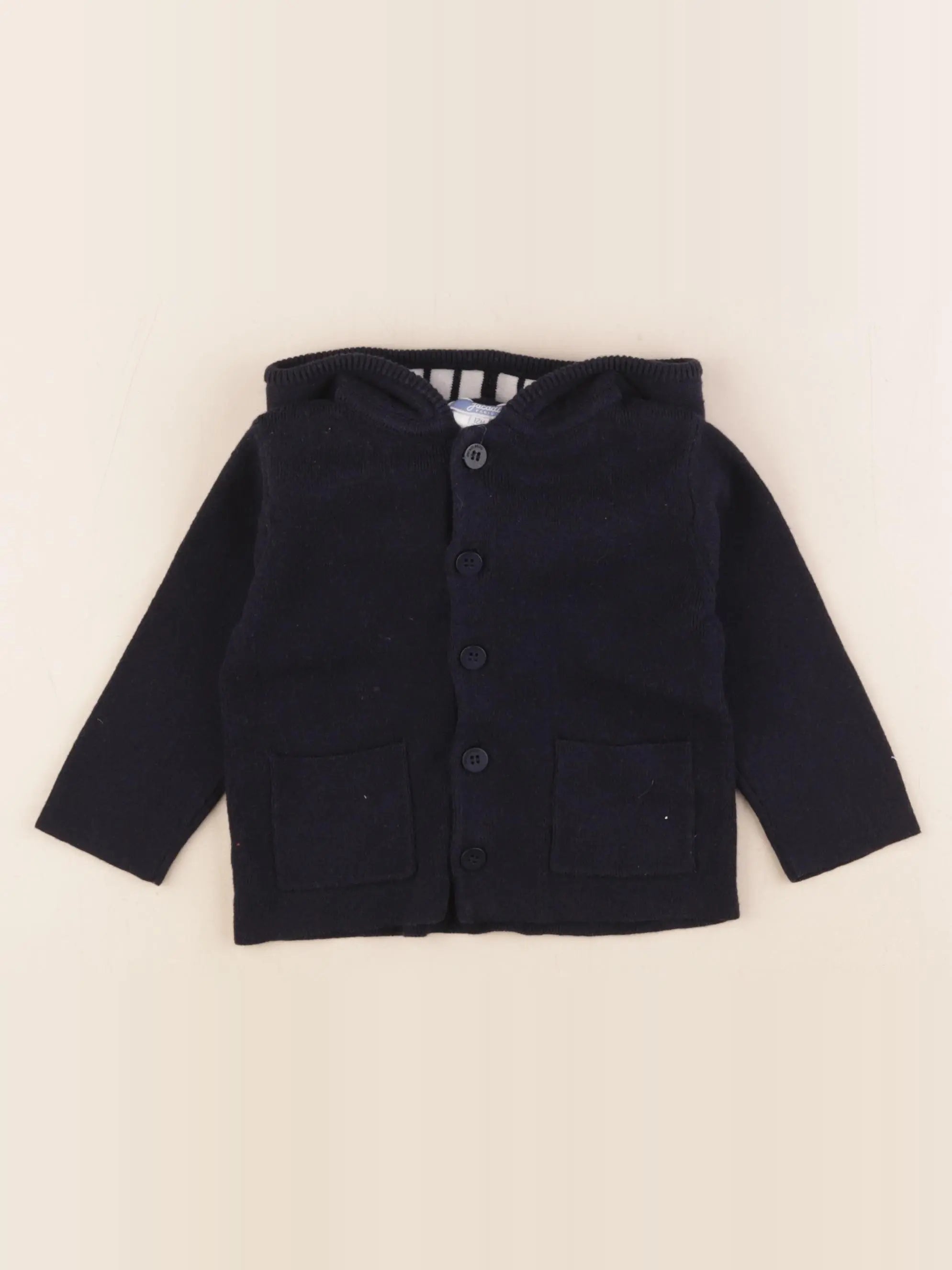 Jacadi - gilet bleu - 12 mois