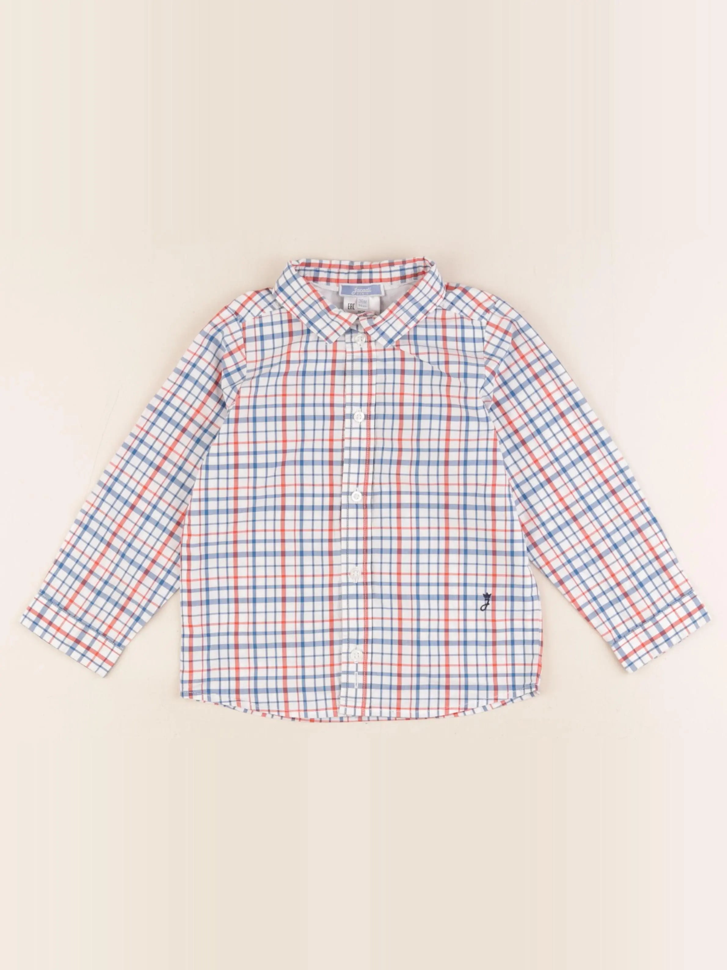 Jacadi - chemise bleu - 36 mois