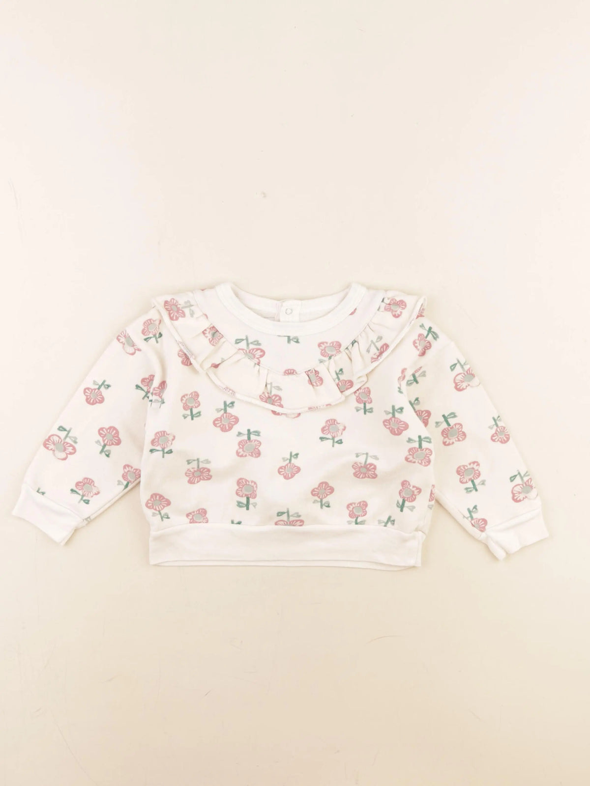 Petit Bateau - sweat beige - 24 mois