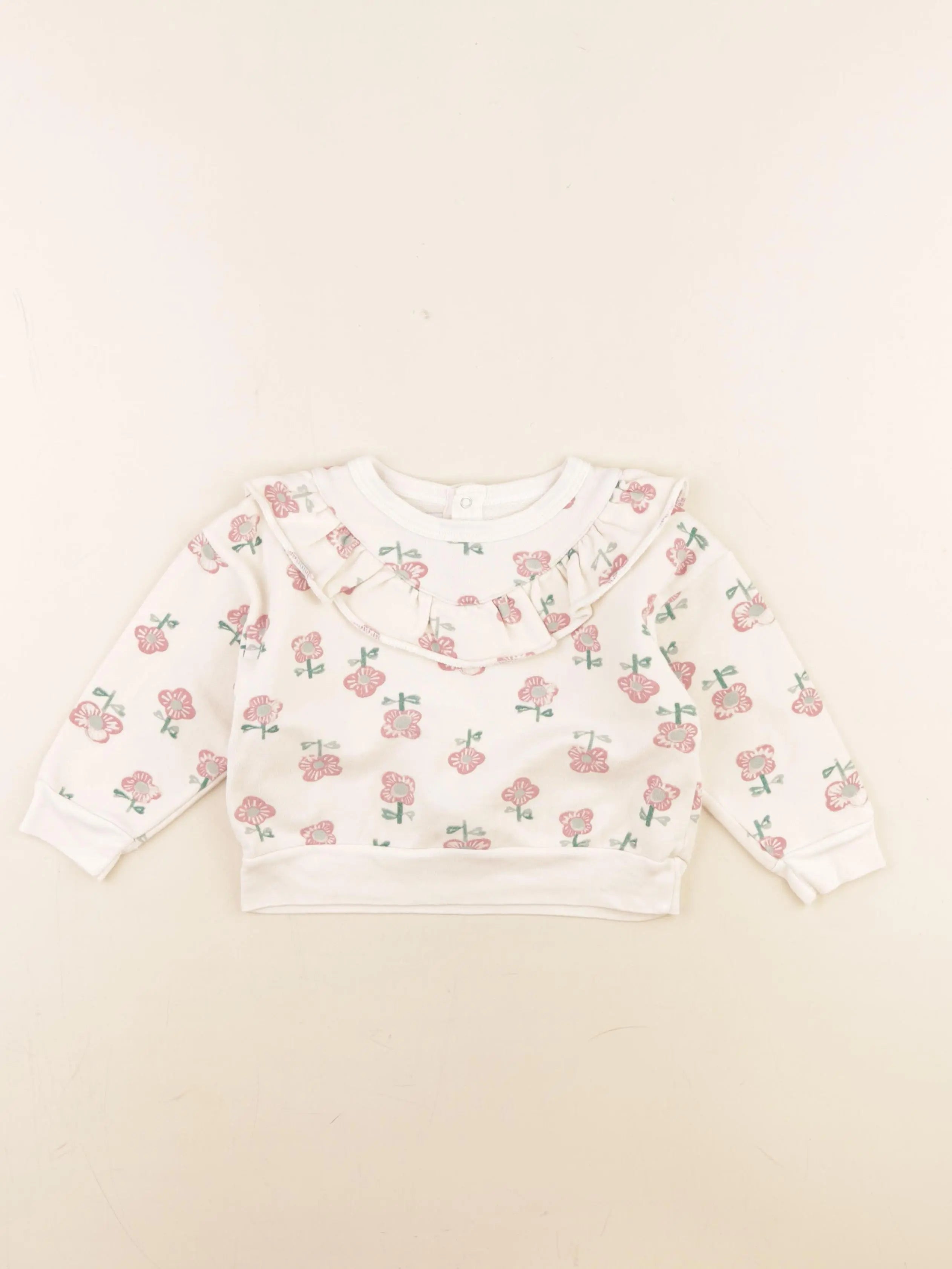 Petit Bateau - sweat beige - 24 mois