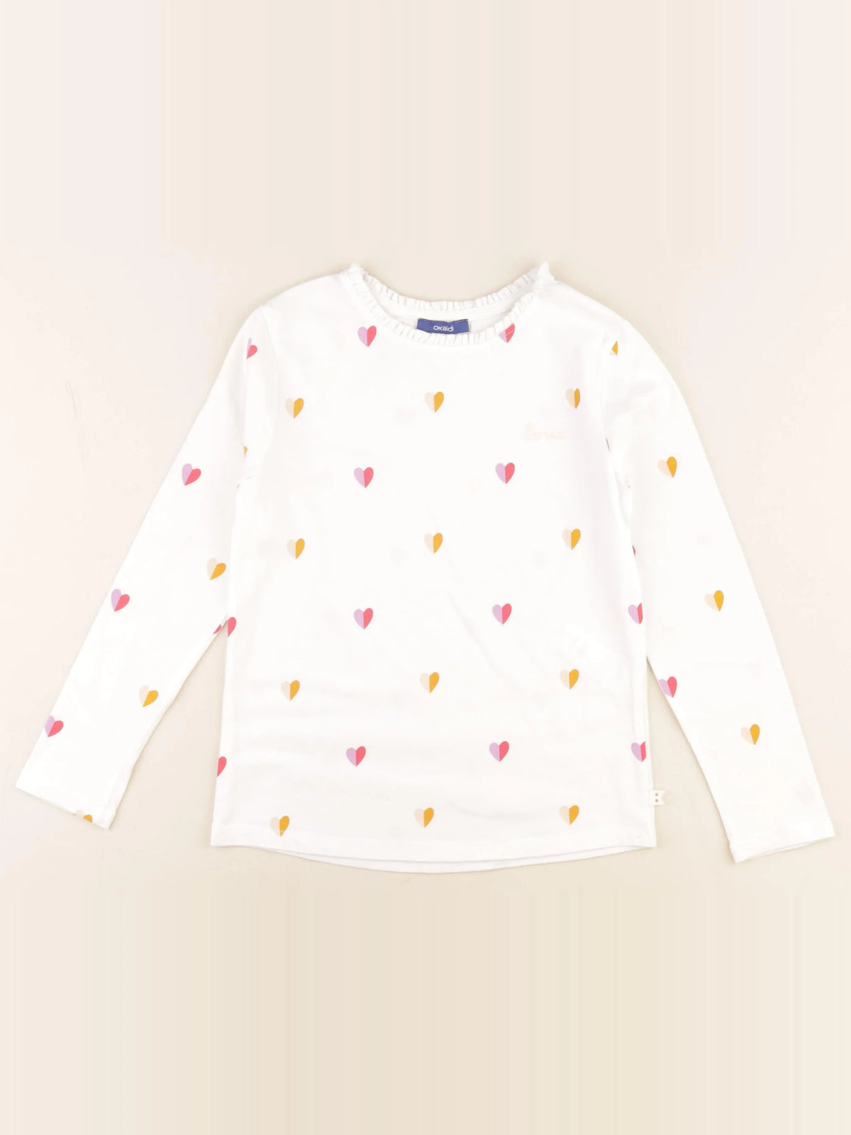 Okaidi - tee-shirt blanc - 8 ans
