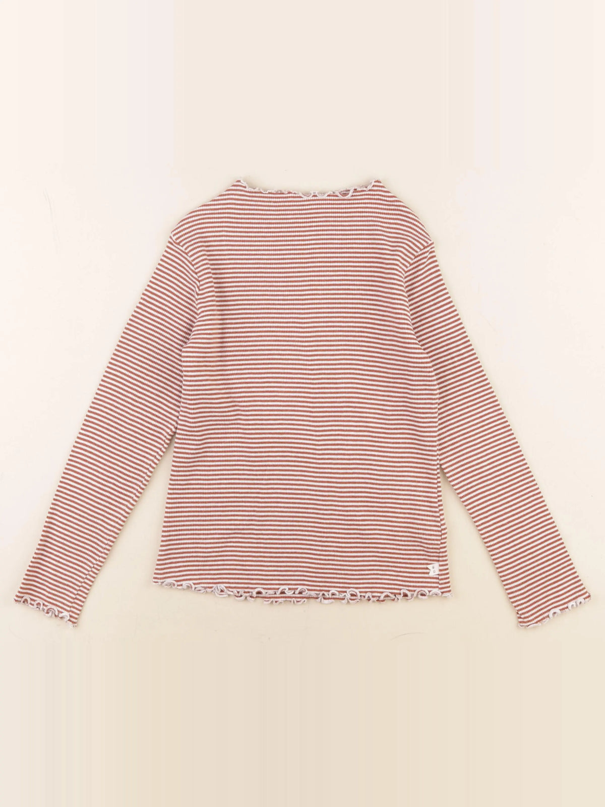 Okaidi - tee-shirt blanc, marron - 8 ans