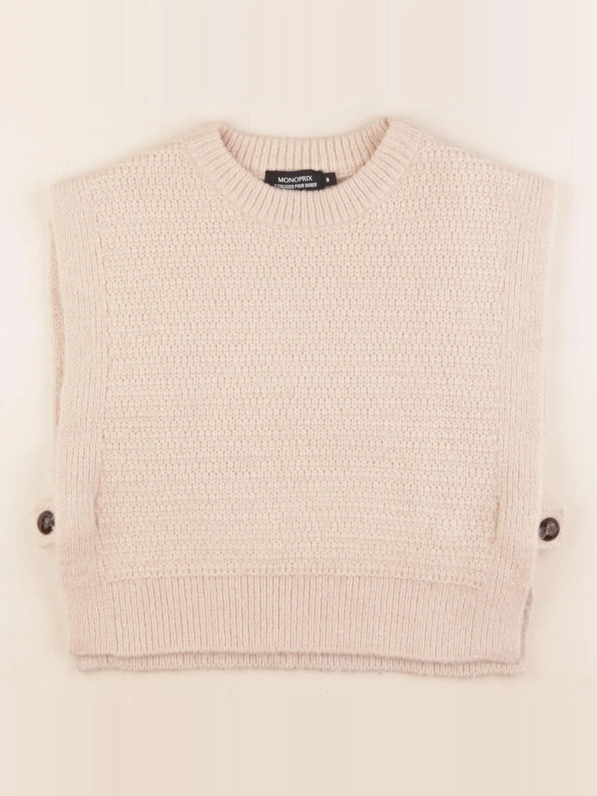 Monoprix - pull marron - 8 ans