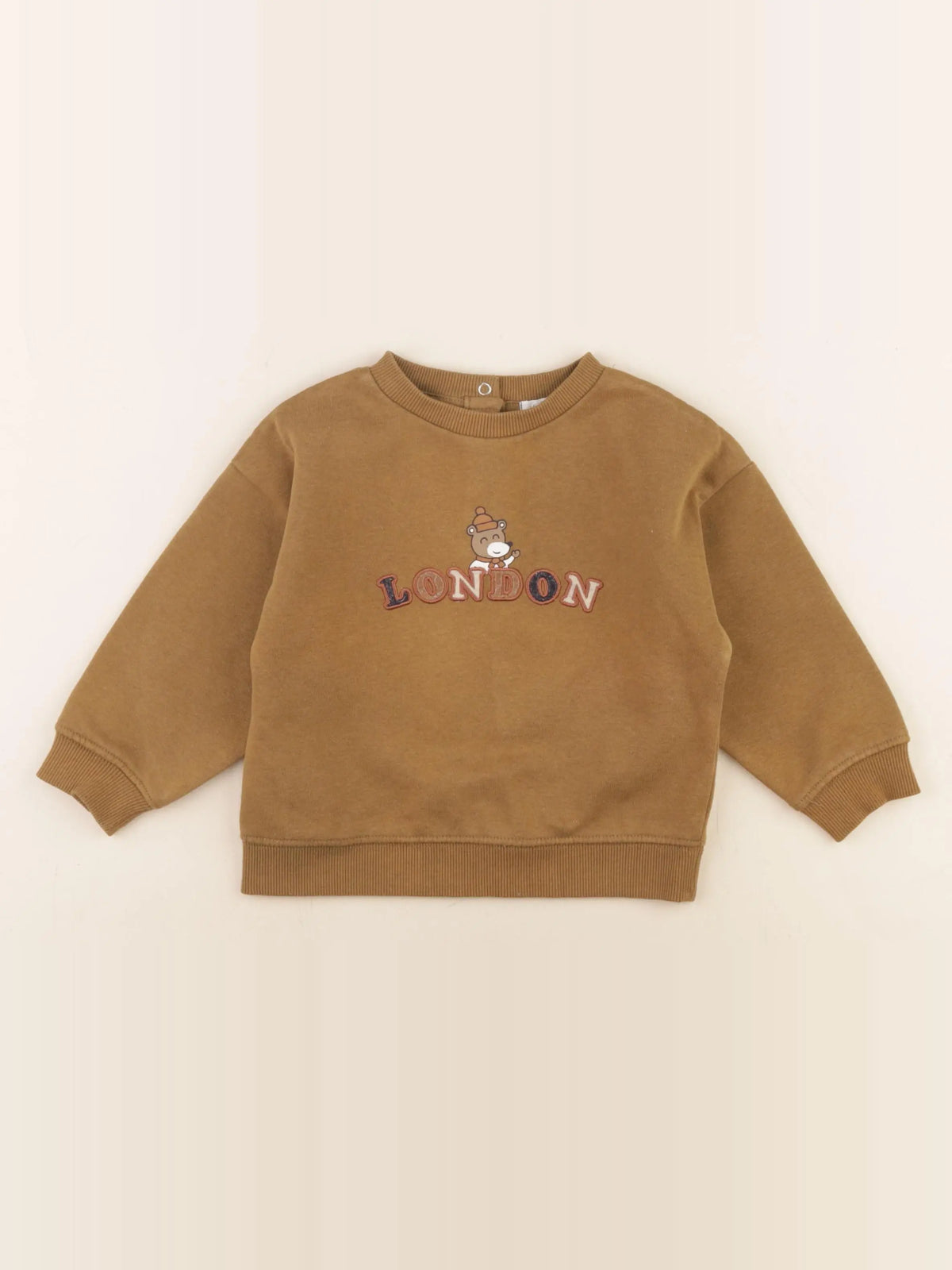 Vertbaudet - sweat marron - 2 ans