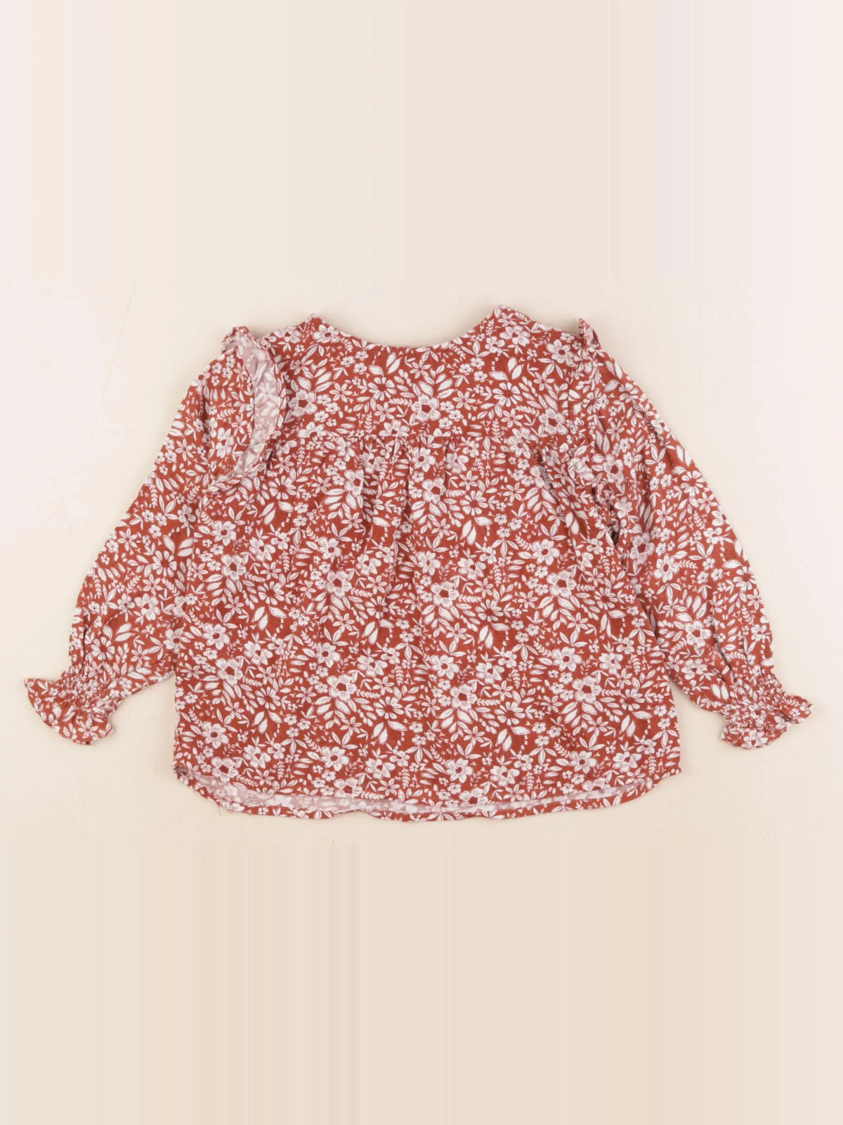 Vertbaudet - blouse marron - 3 ans