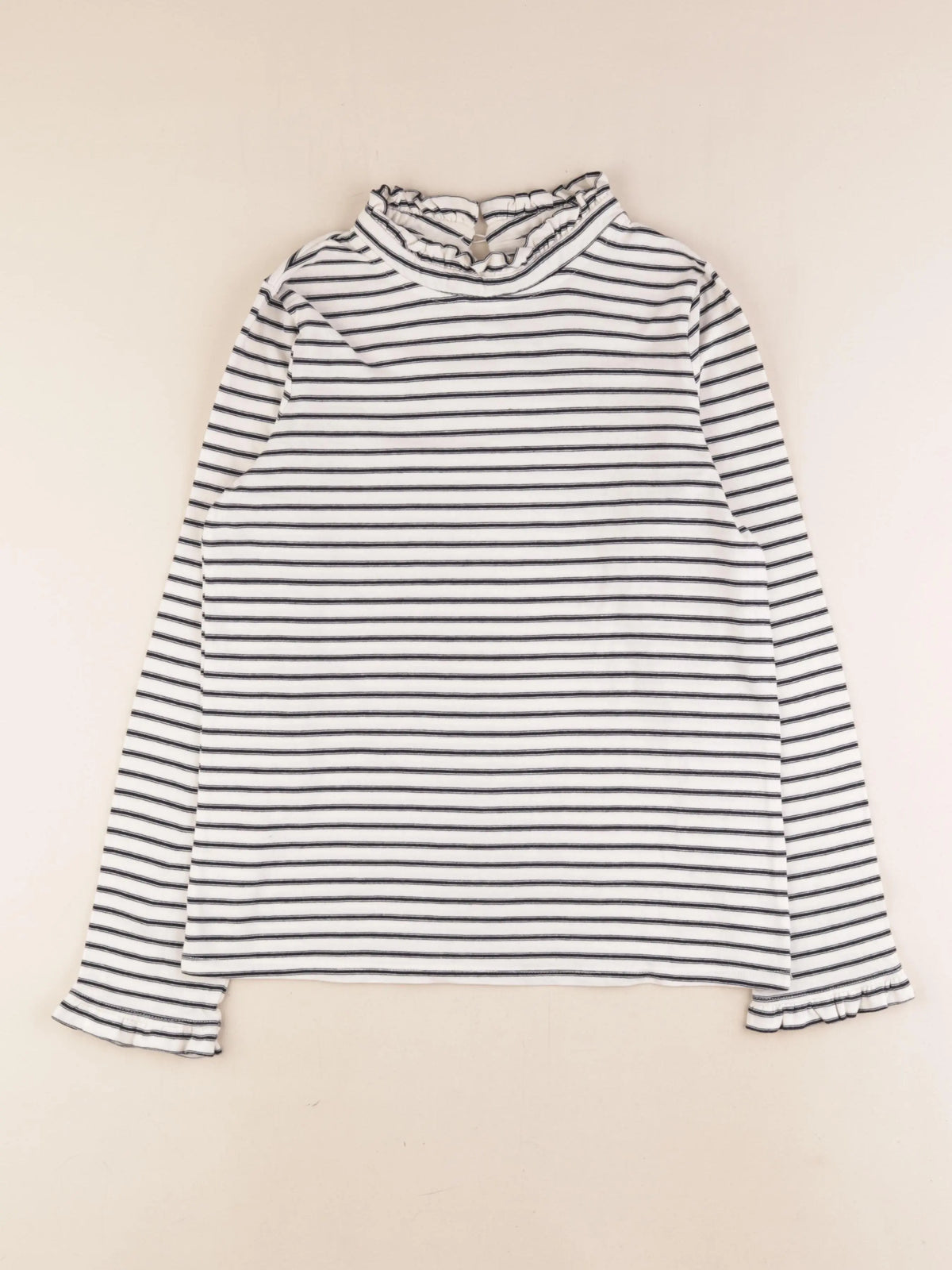 Cyrillus - tee-shirt beige, bleu - 14 ans