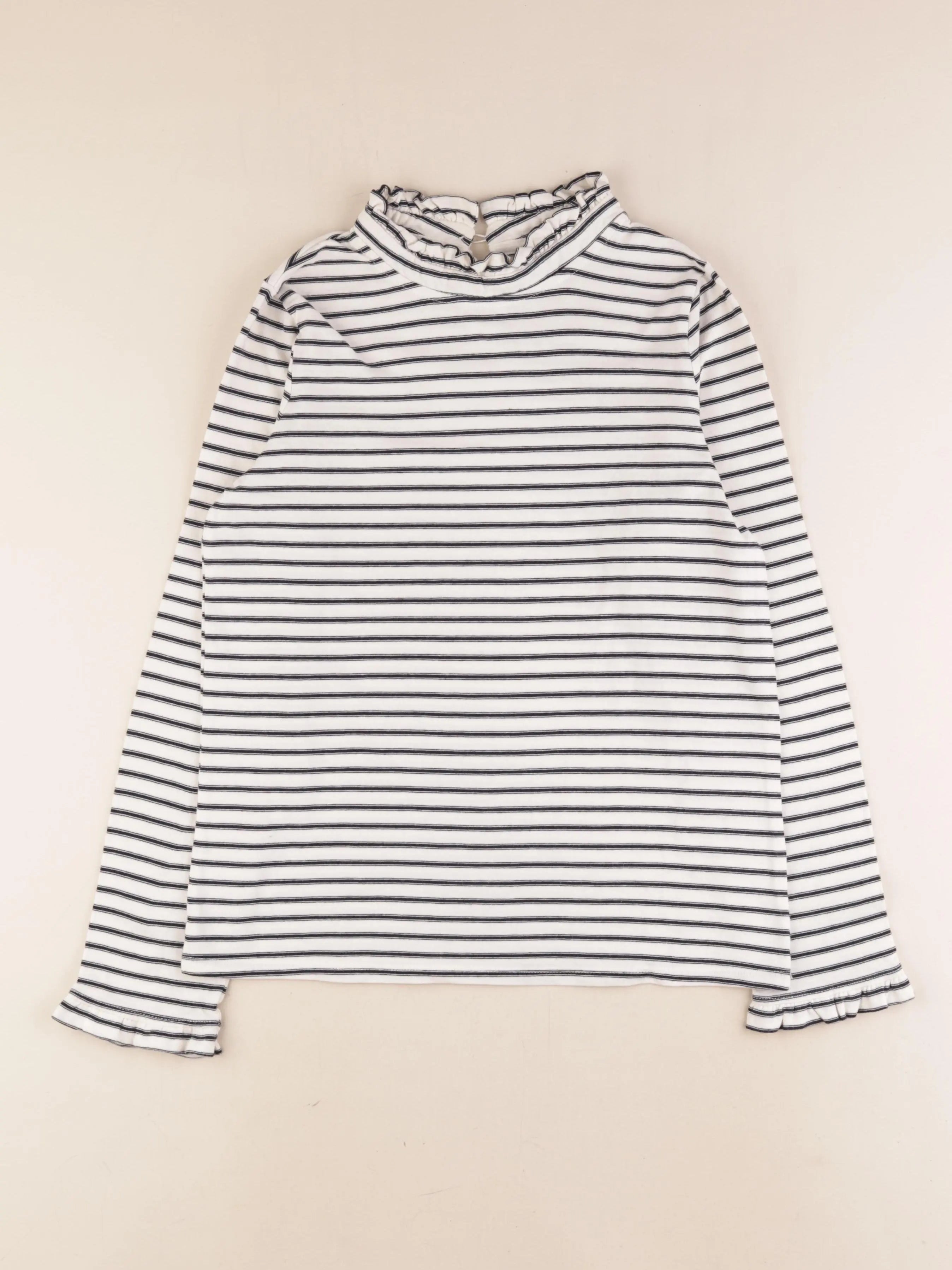 Cyrillus - tee-shirt beige, bleu - 14 ans