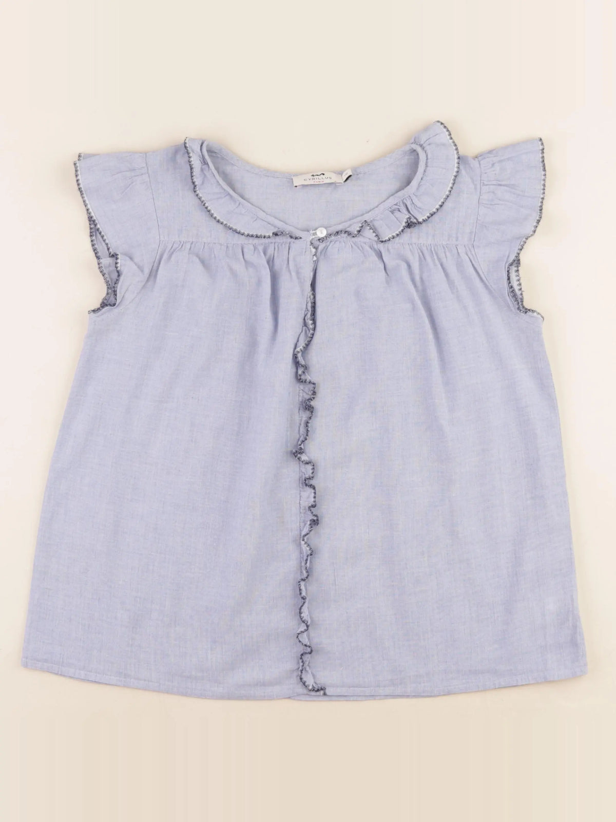 Cyrillus - blouse bleu - 10 ans