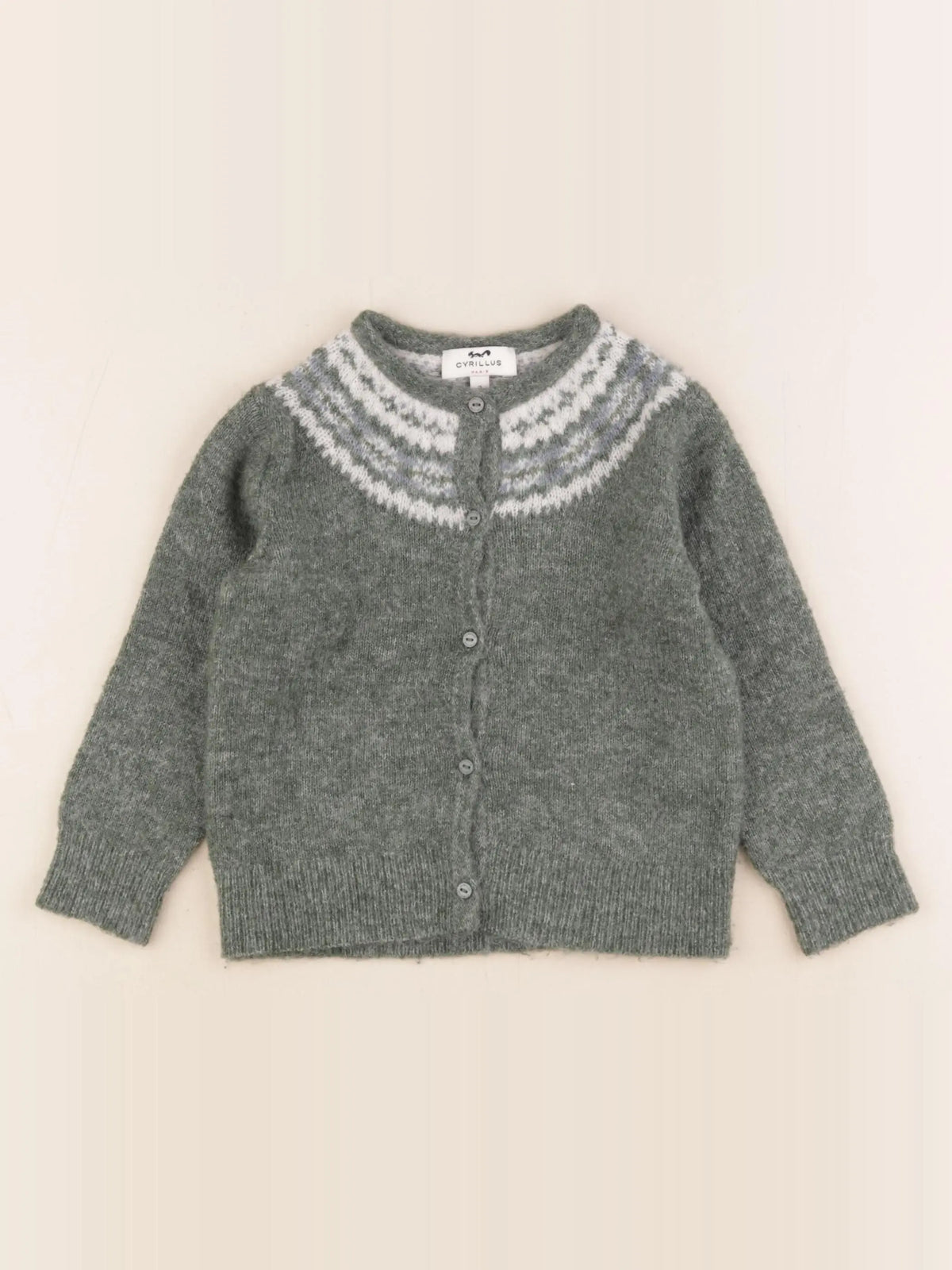 Cyrillus - gilet vert - 3 ans