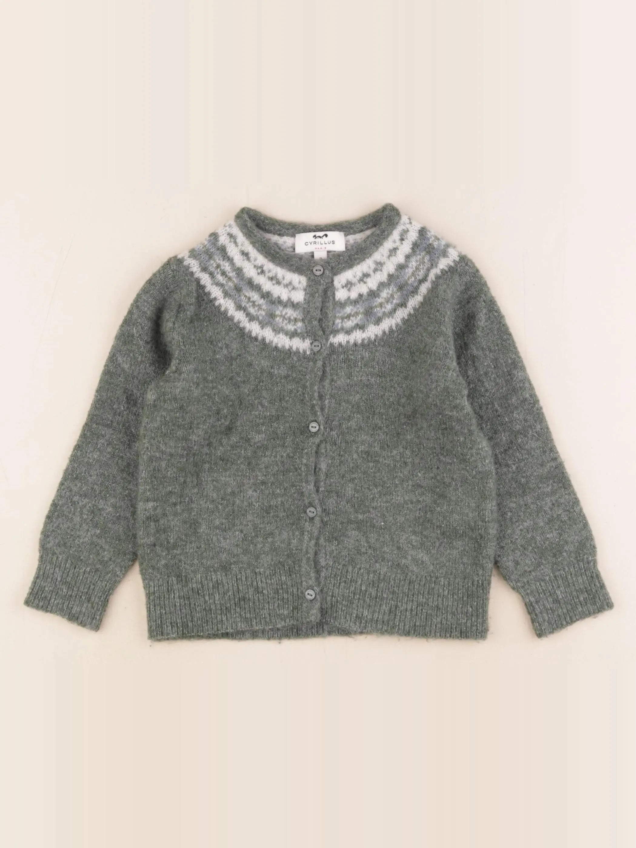 Cyrillus - gilet vert - 3 ans
