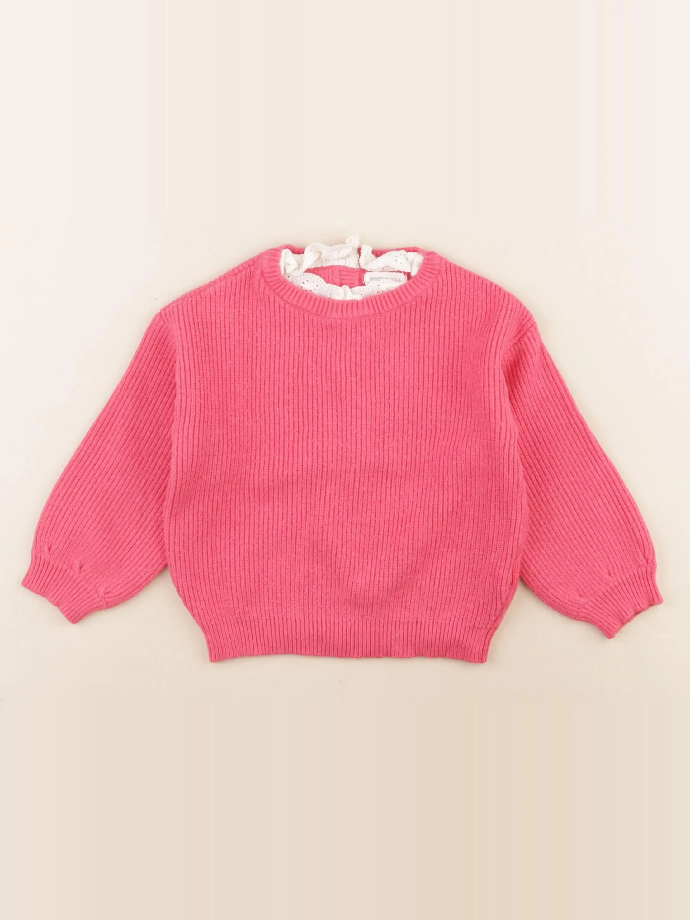 Vertbaudet - pull rose - 3 ans