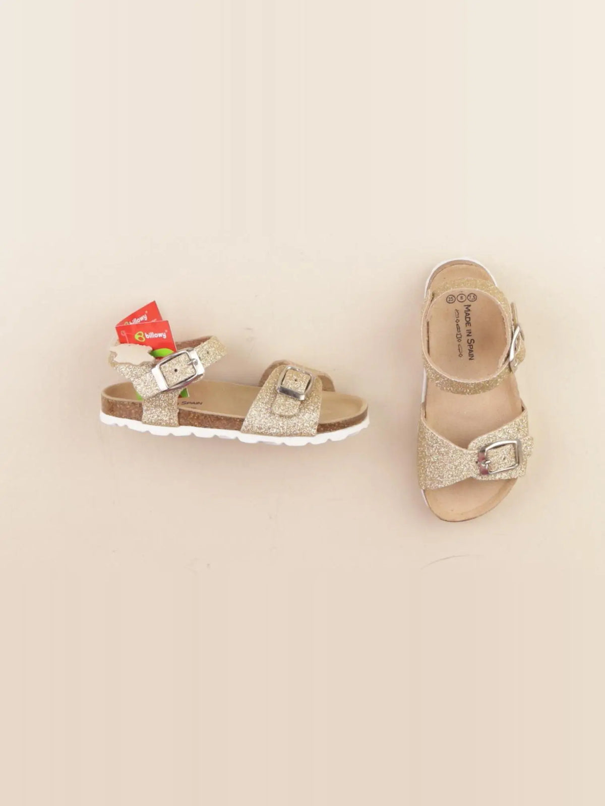 Billowy - sandales beige, or - pointure 25