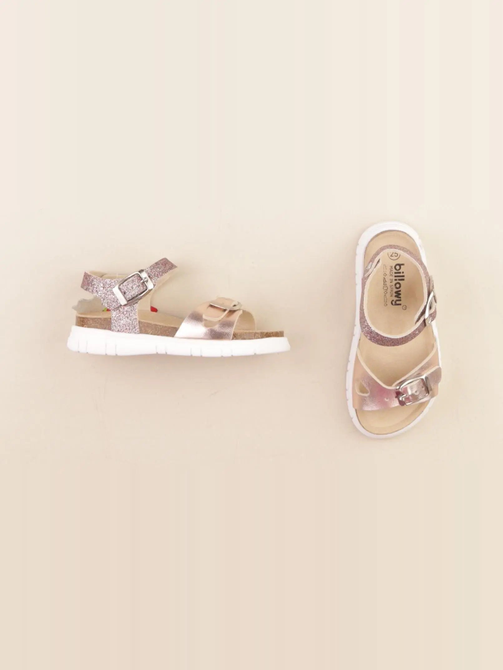 Billowy - sandales rose, bronze - pointure 25