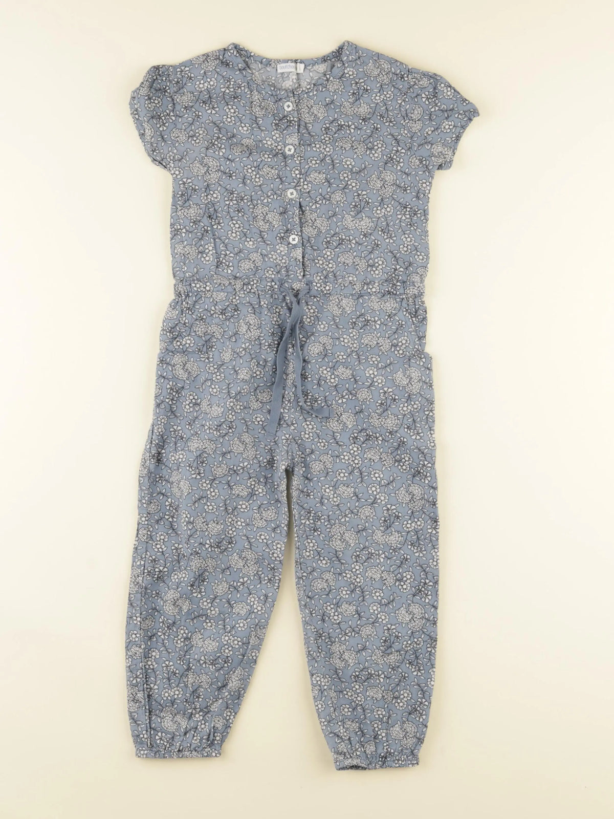 Boutchou - combinaison bleu, blanc - 24 mois