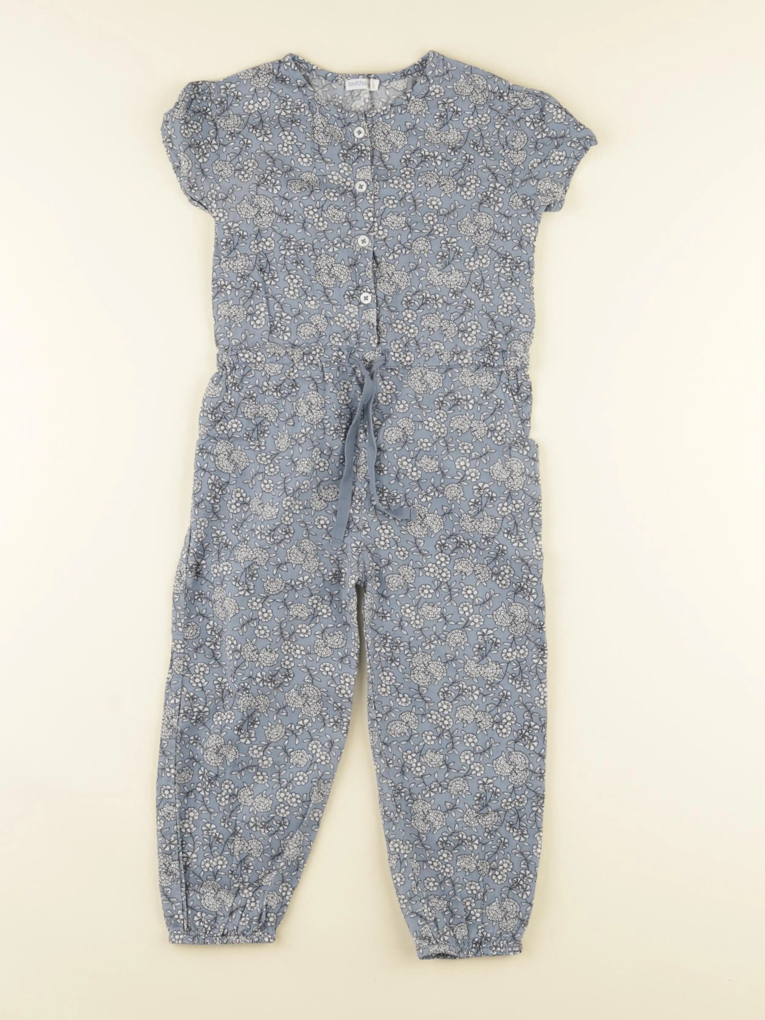 Boutchou - combinaison bleu, blanc - 24 mois