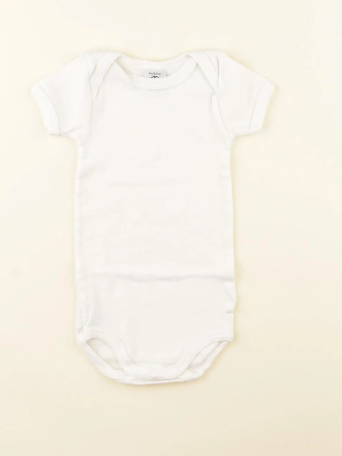 Petit Bateau - body blanc - 6 mois