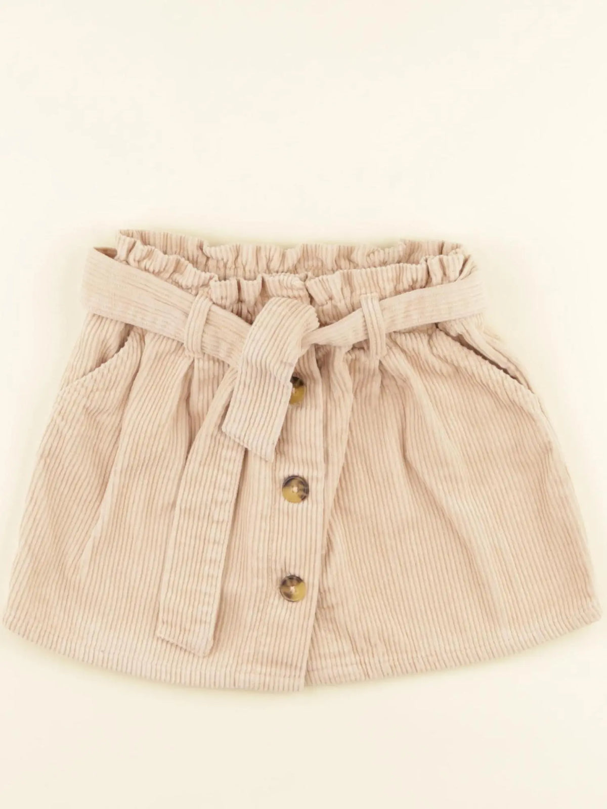 Vertbaudet - jupe beige - 4 ans