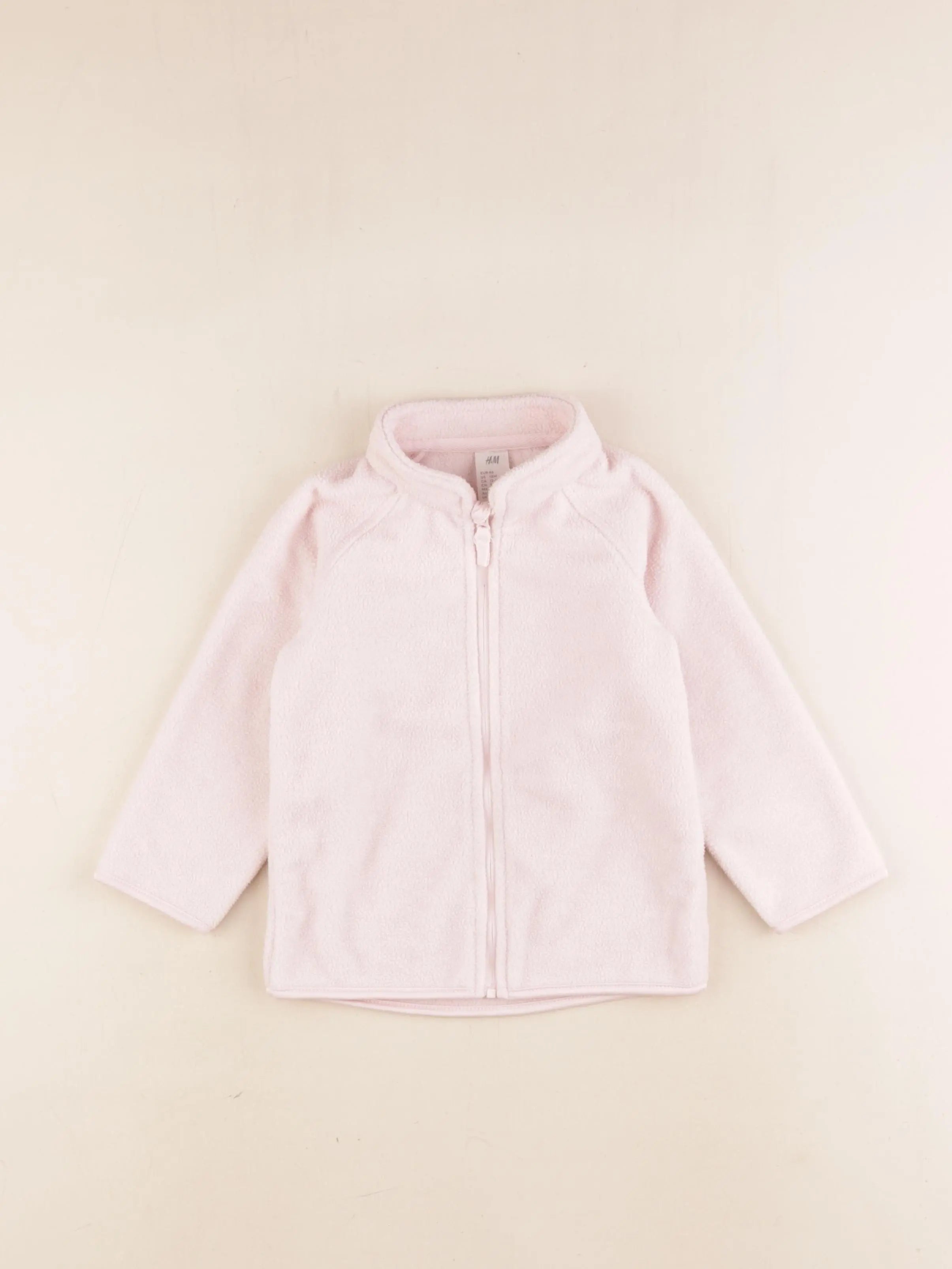 H&M - polaire rose - 12/18 mois
