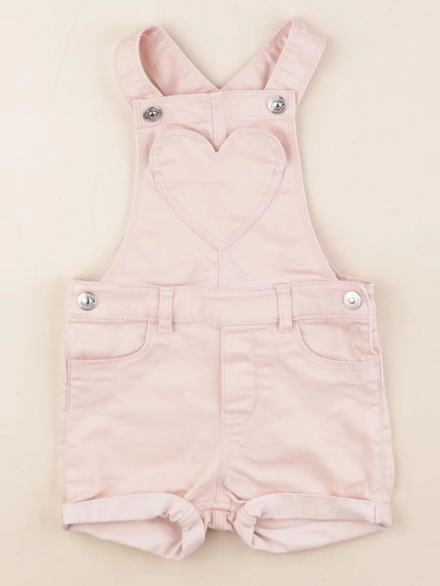 H&M - salopette rose - 9/12 mois