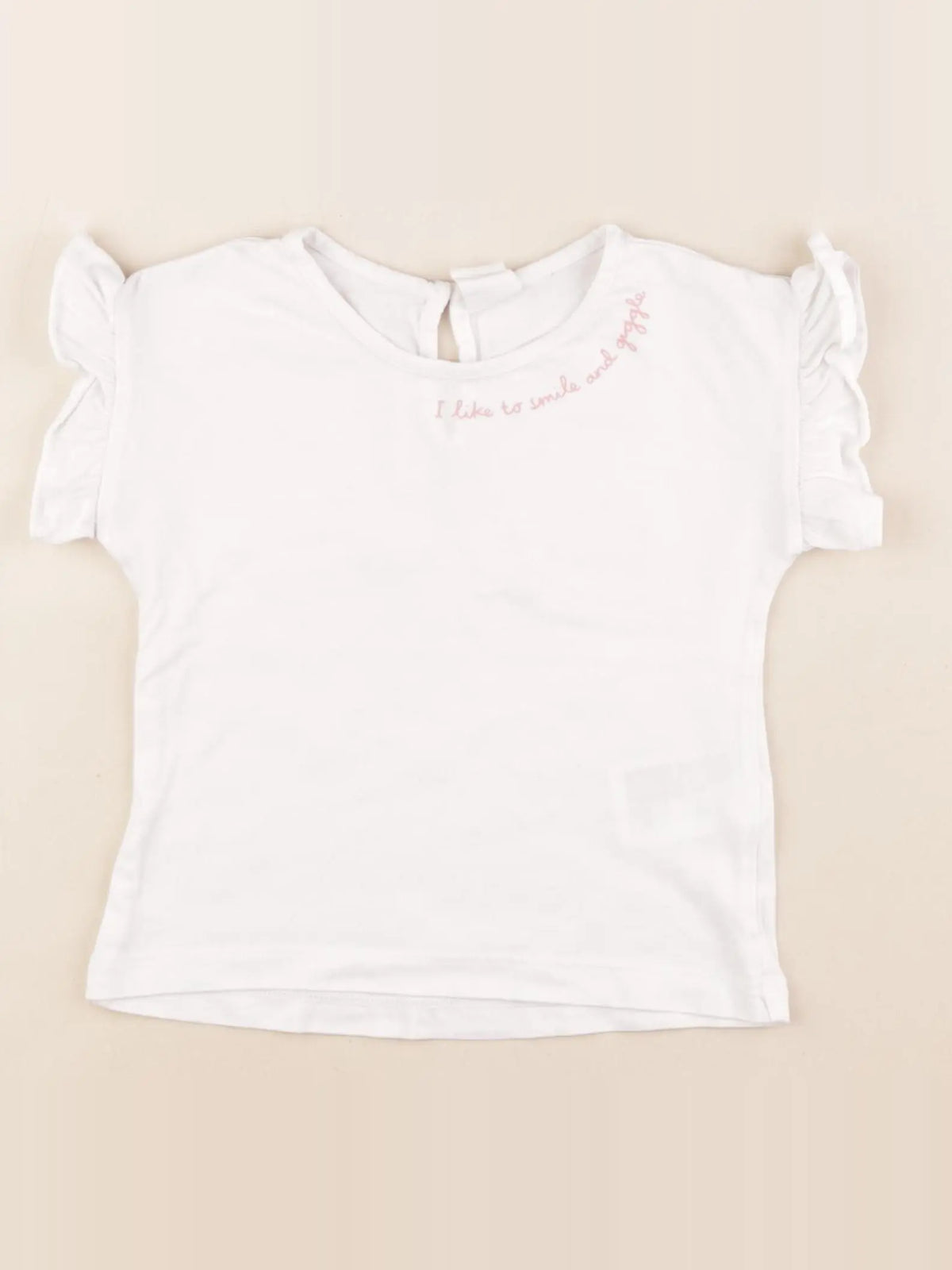 H&M - tee-shirt blanc - 9/12 mois