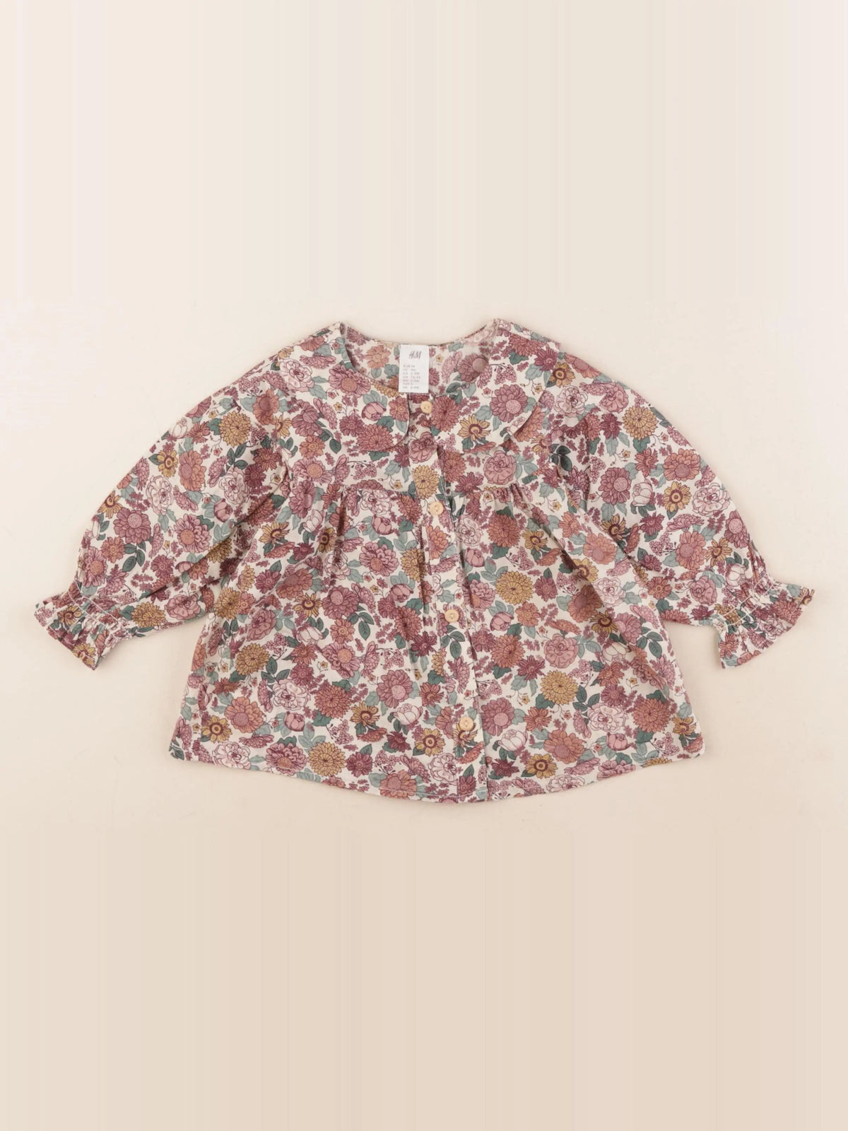H&M - blouse multicolore - 6/9 mois