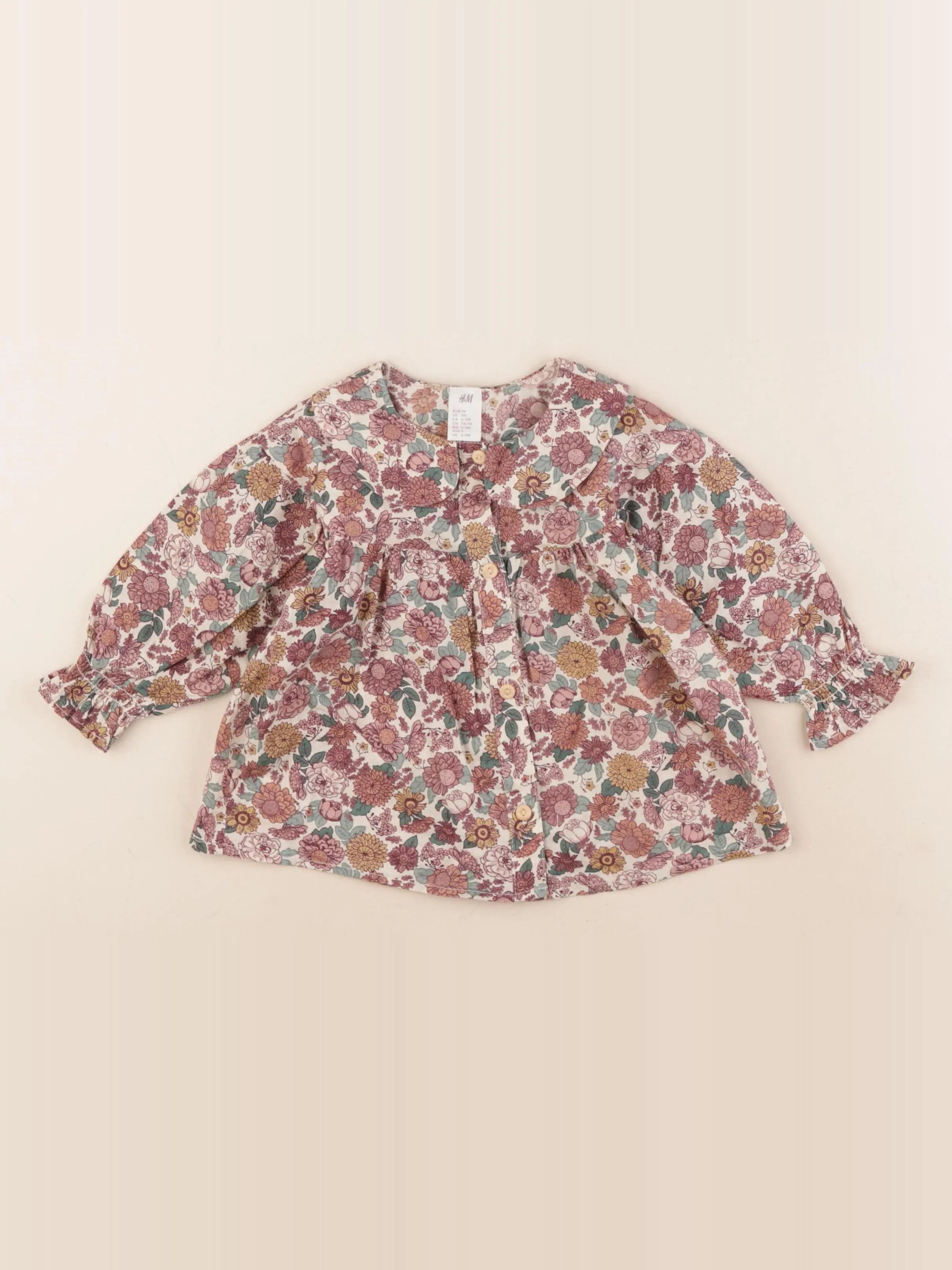H&M - blouse multicolore - 6/9 mois