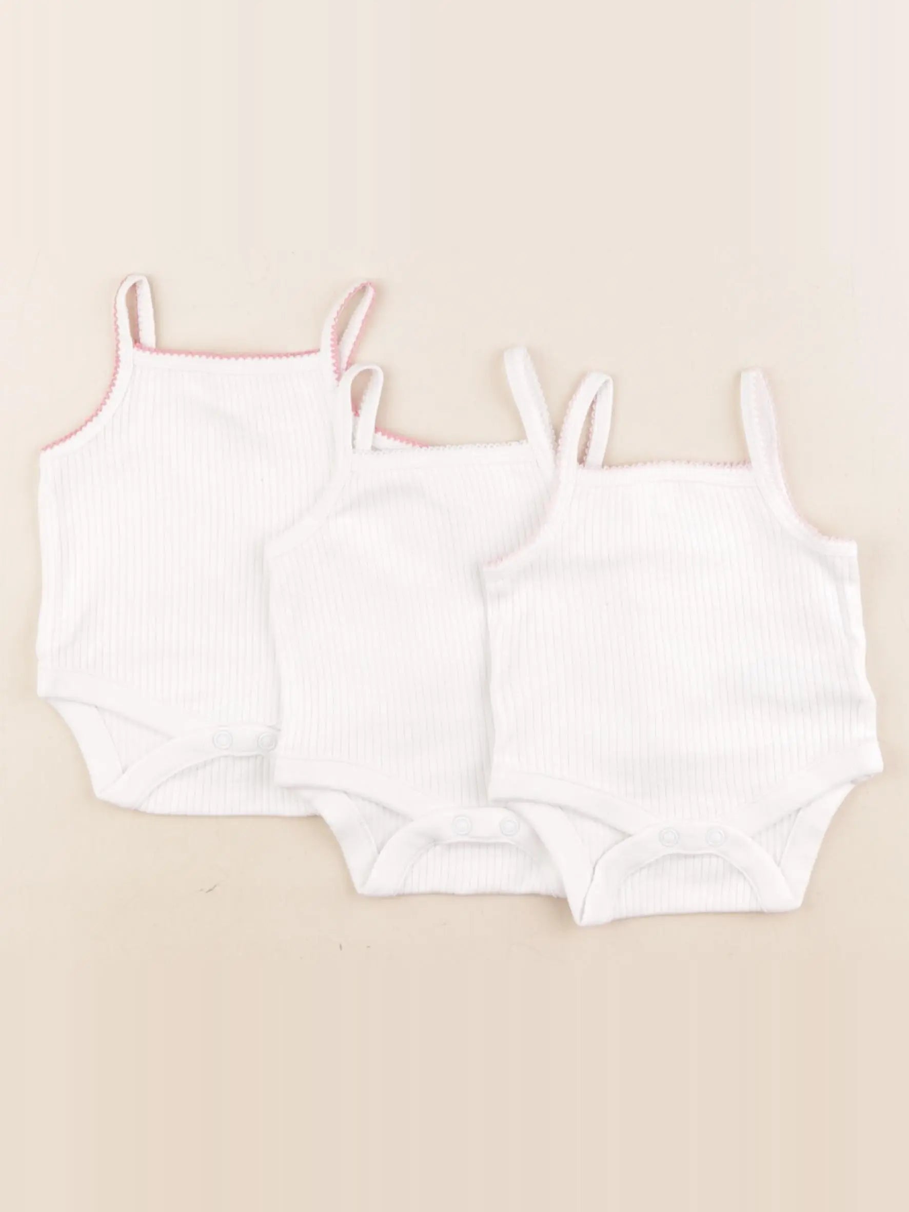 Next - lot de 3 bodies en coton blanc - 0 mois