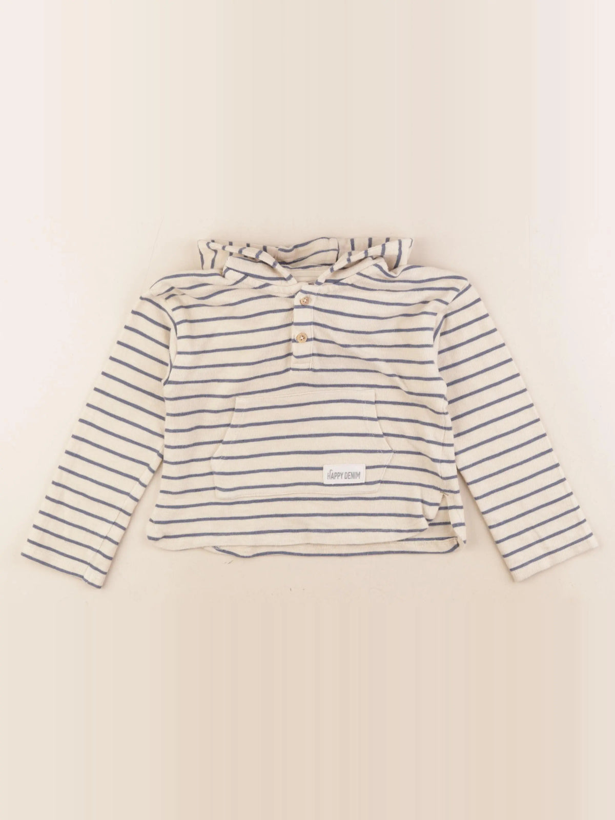 Vertbaudet - sweat blanc, bleu - 36 mois