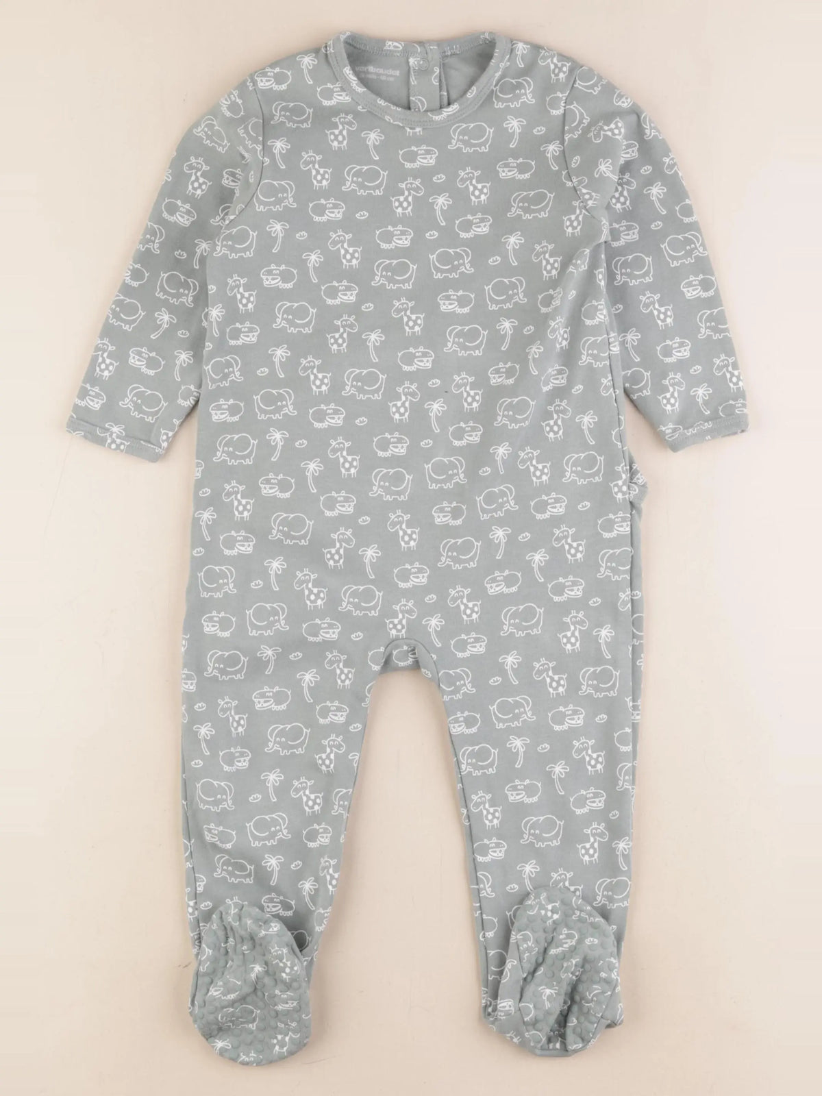 Vertbaudet - pyjama coton vert - 24 mois