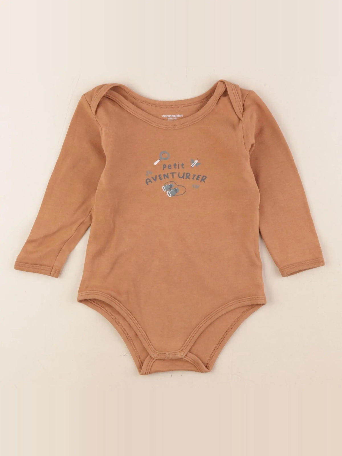 Vertbaudet - body marron - 24 mois
