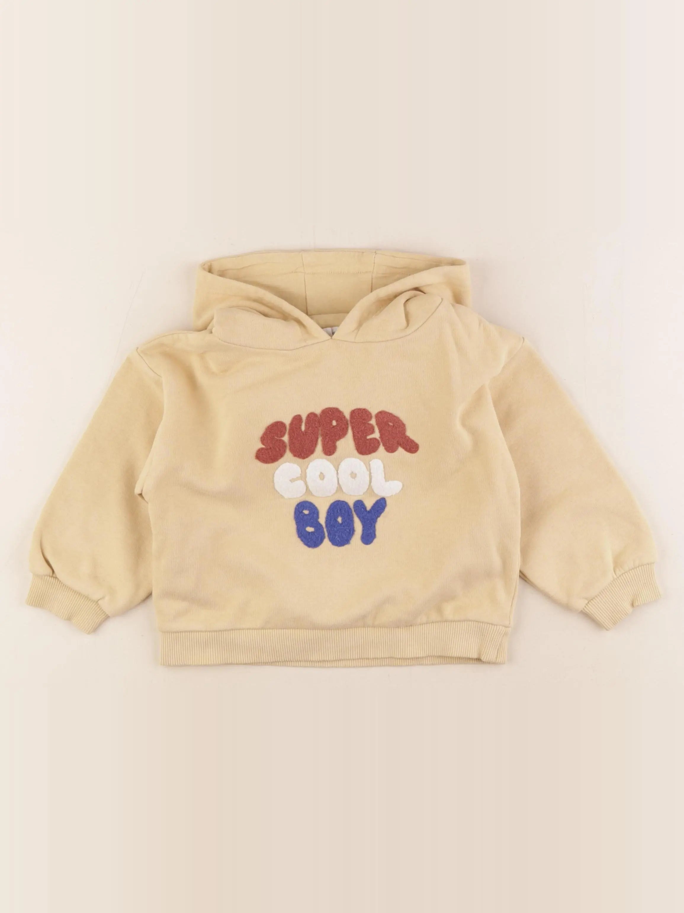 Vertbaudet - sweat jaune - 24 mois