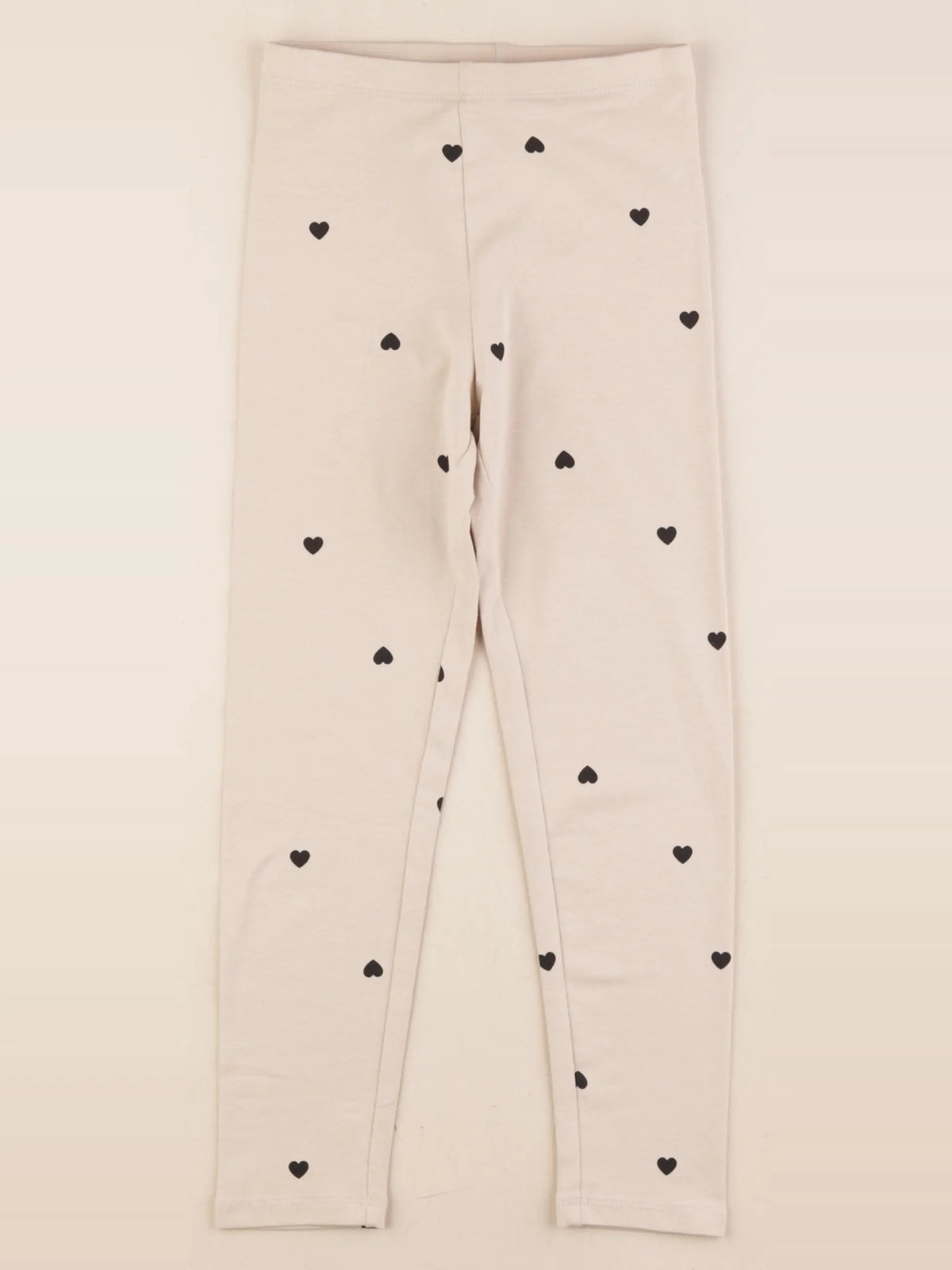 H&M - legging beige, noir - 5/6 ans