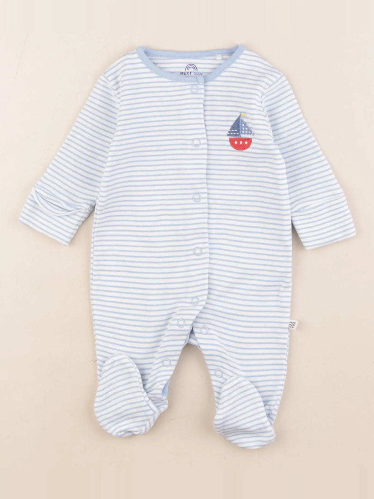 Next - pyjama coton bleu - 1 mois