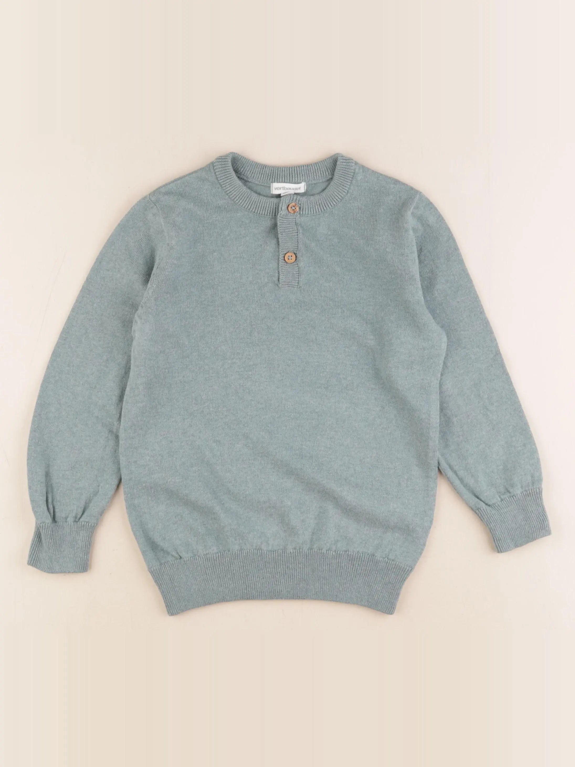 Vertbaudet - pull vert - 6 ans
