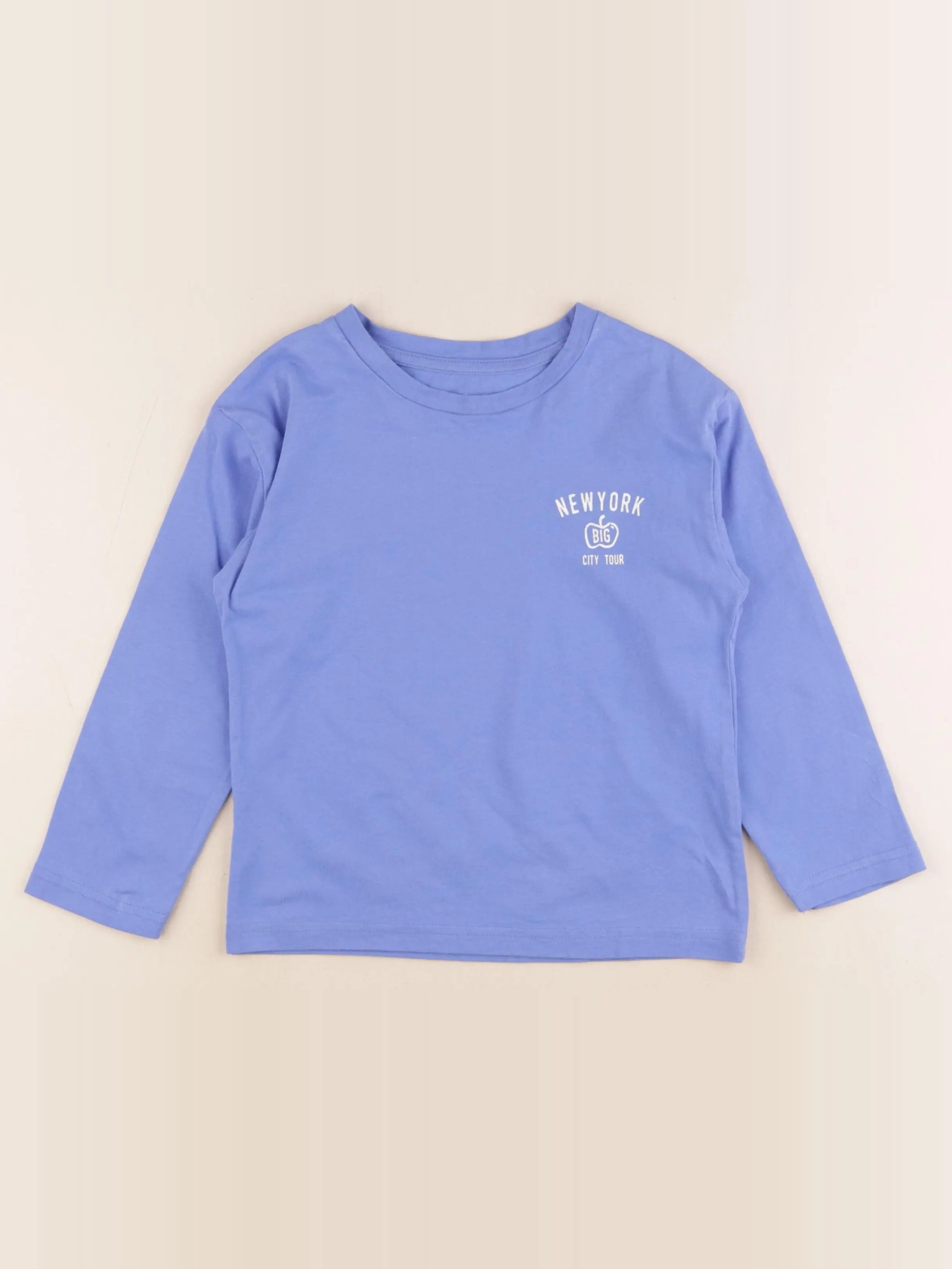 Vertbaudet - tee-shirt bleu - 6 ans