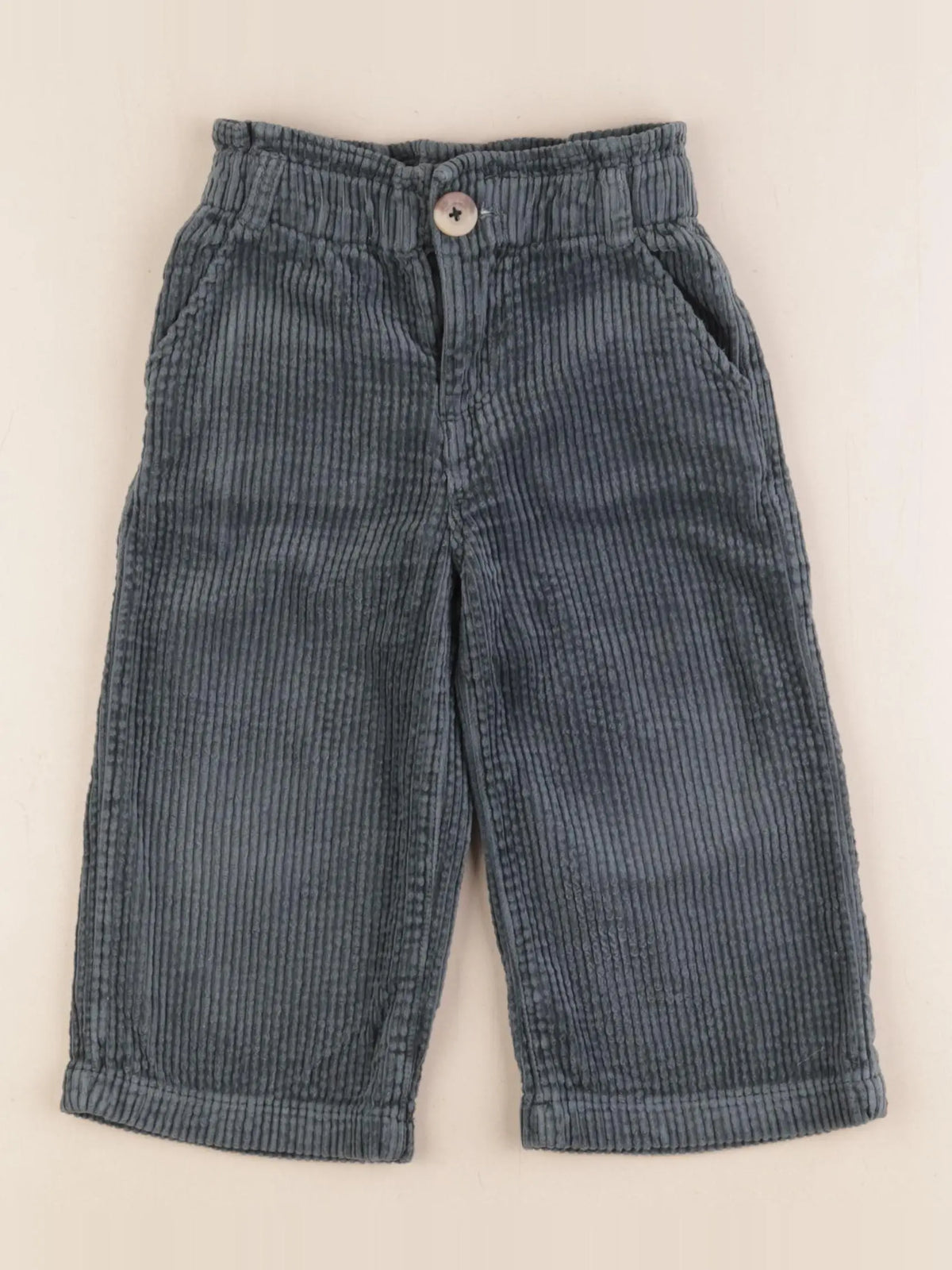 Vertbaudet - pantalon vert - 3 ans