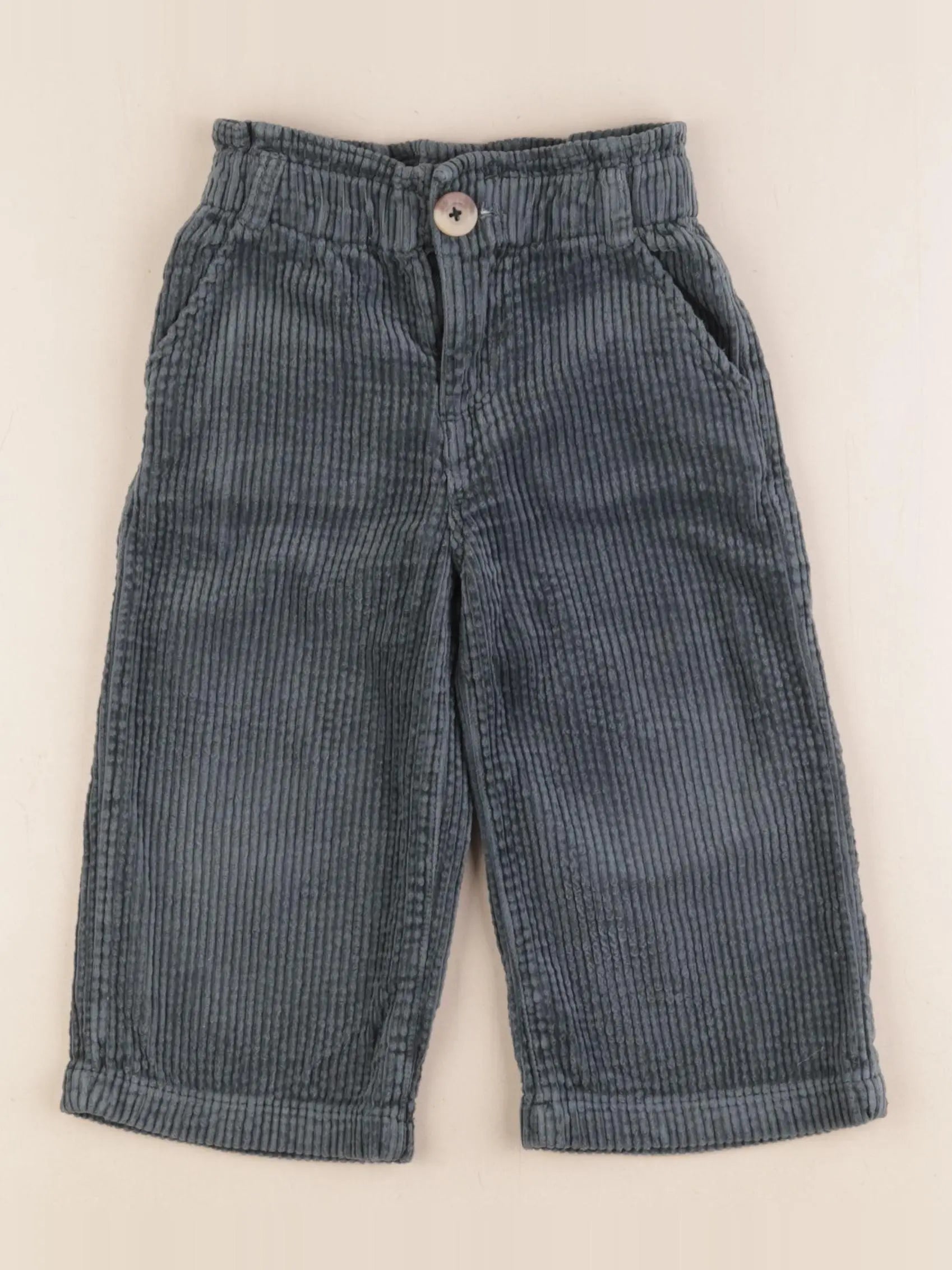 Vertbaudet - pantalon vert - 3 ans