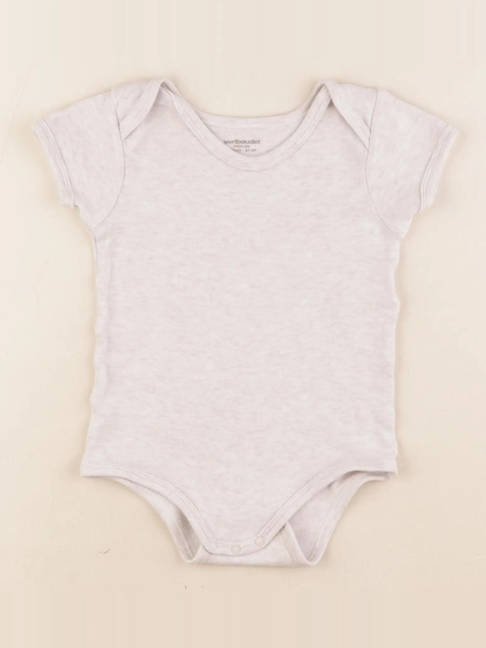 Vertbaudet - body beige - 36 mois