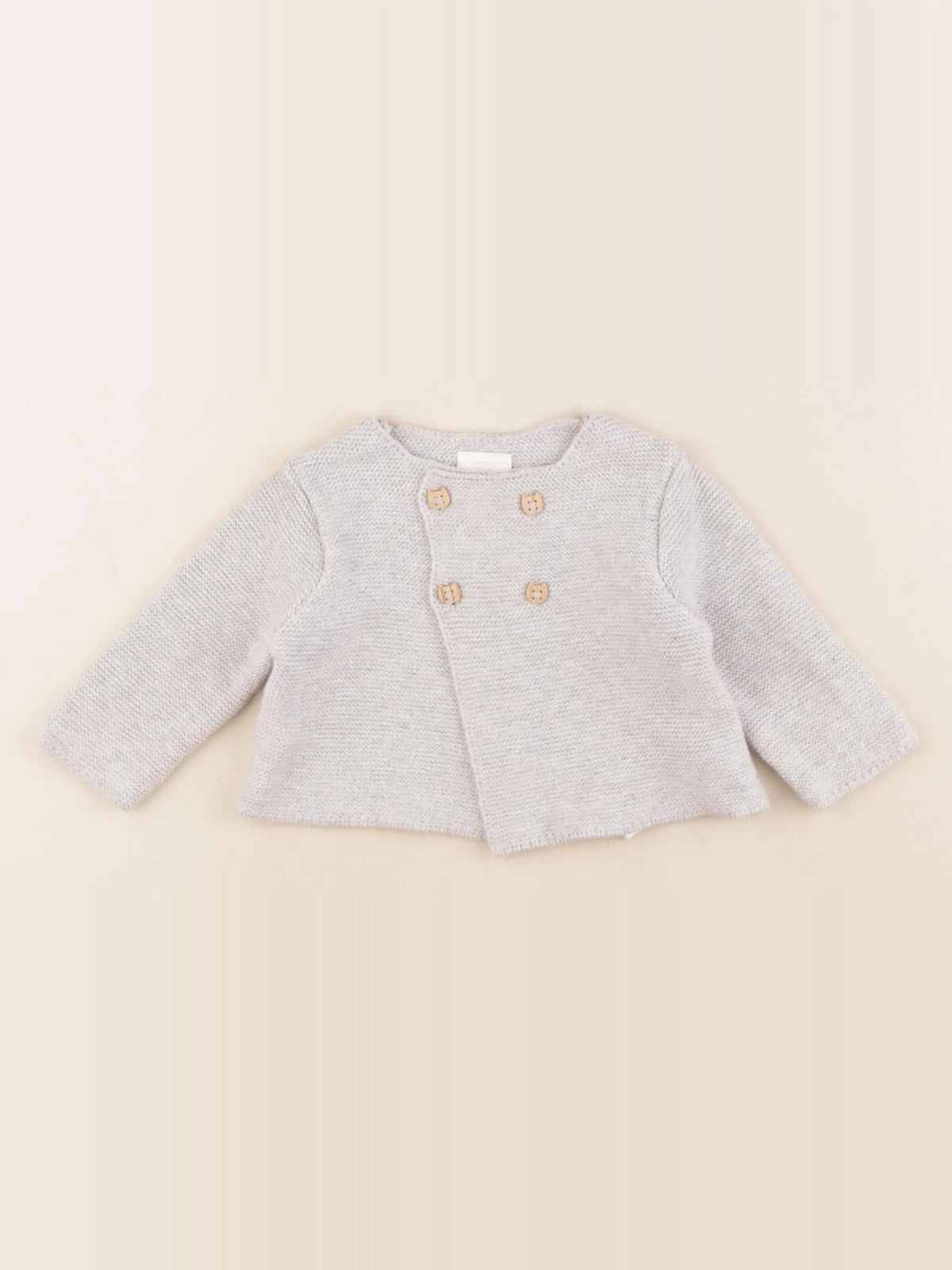 Tape à l'oeil - gilet gris - 3 mois