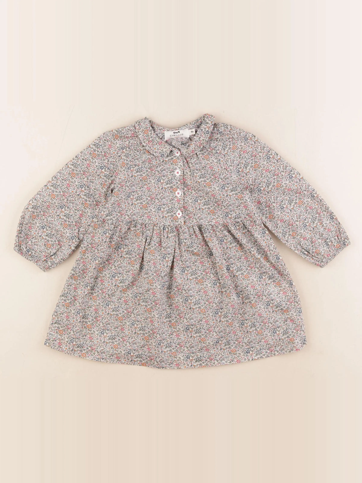 Cyrillus - robe multicolore - 18 mois