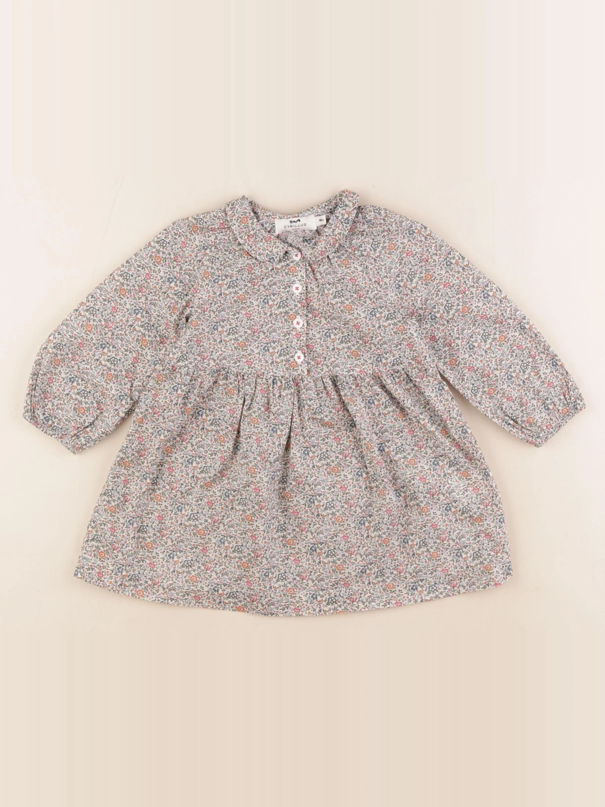 Cyrillus - robe multicolore - 18 mois
