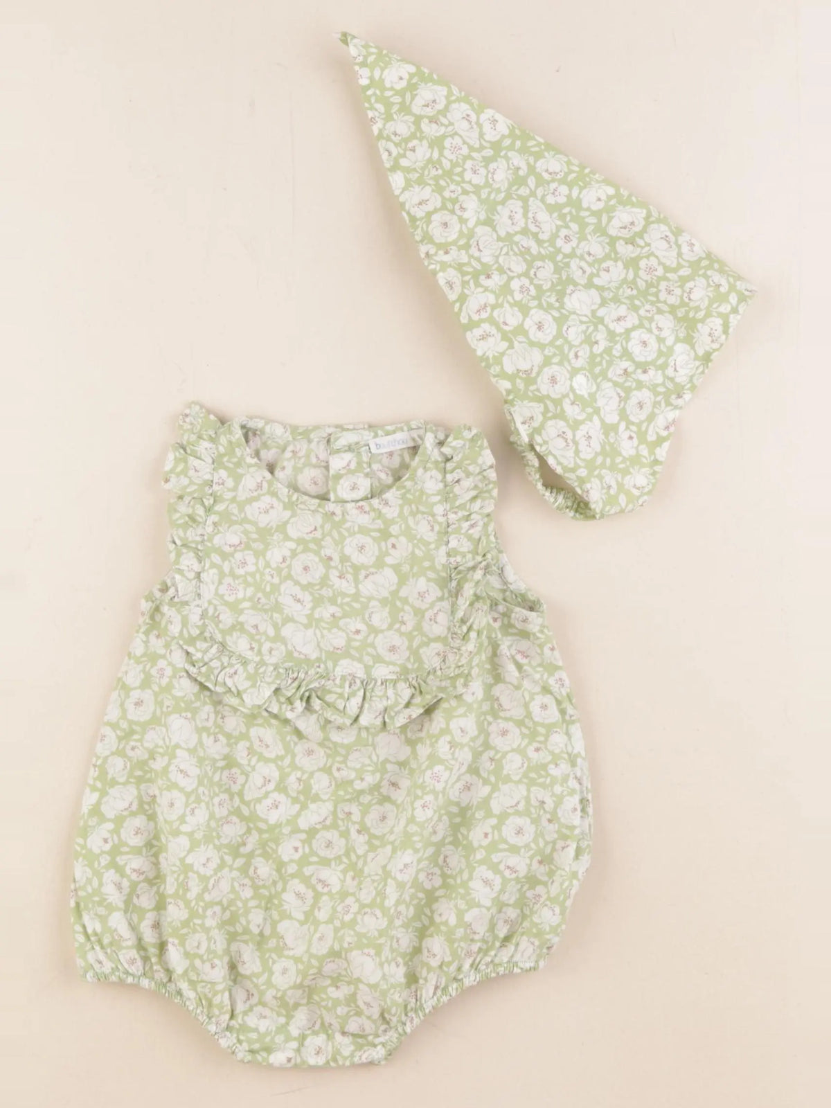 Boutchou - combinaison vert - 6 mois