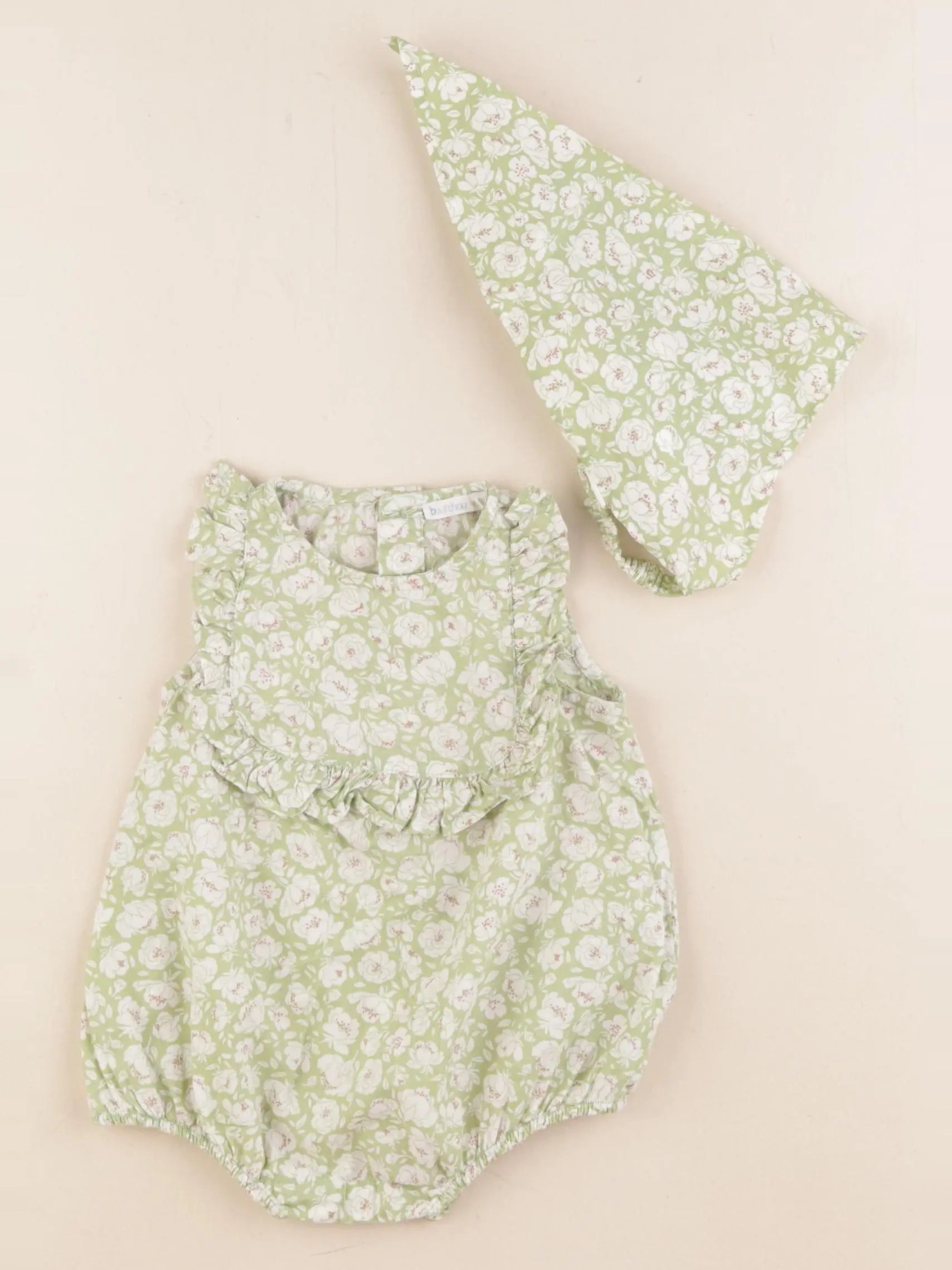 Boutchou - combinaison vert - 6 mois