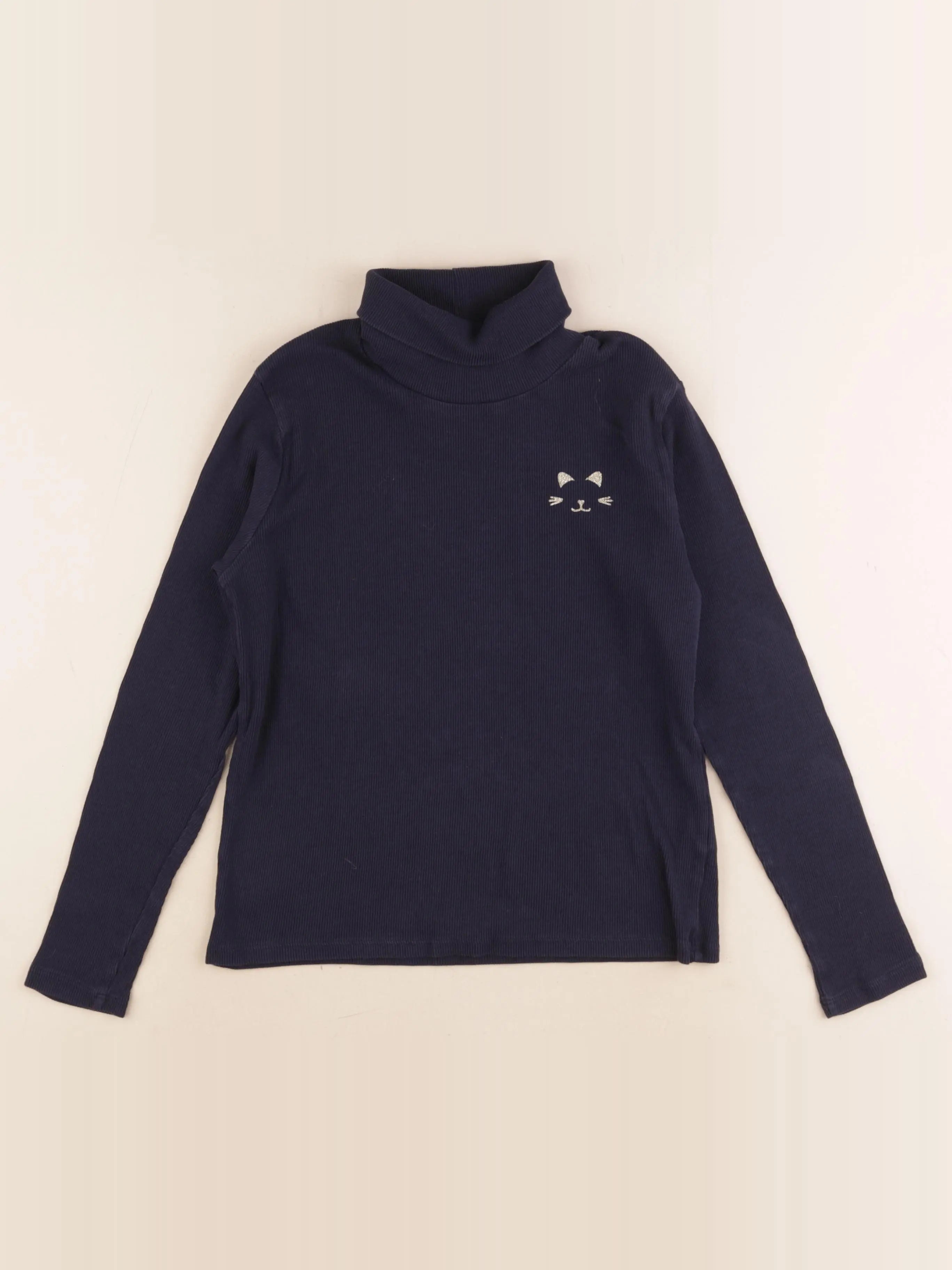 Vertbaudet - sous-pull or, bleu - 10 ans