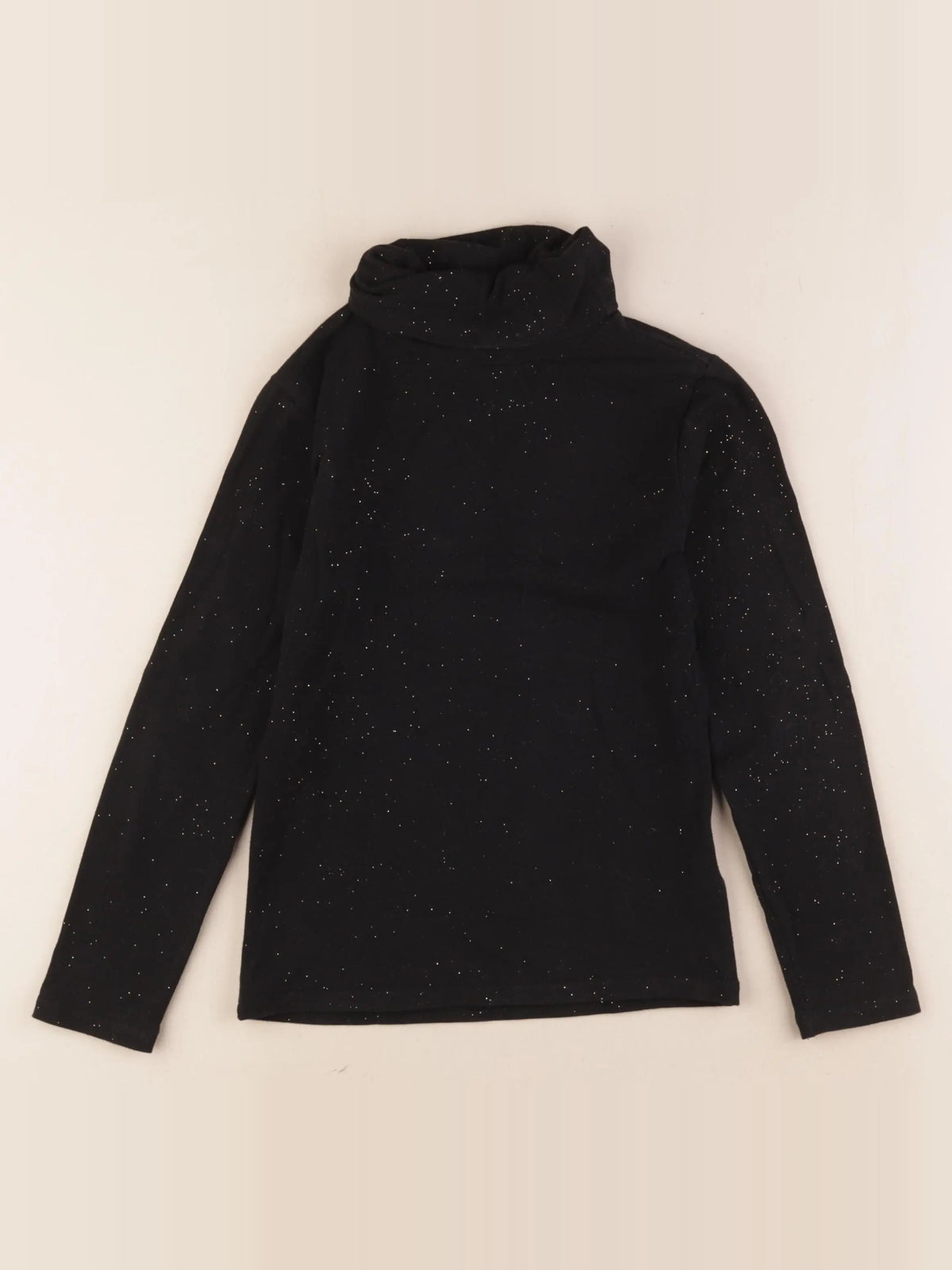 Monoprix - sous-pull noir, or - 8 ans